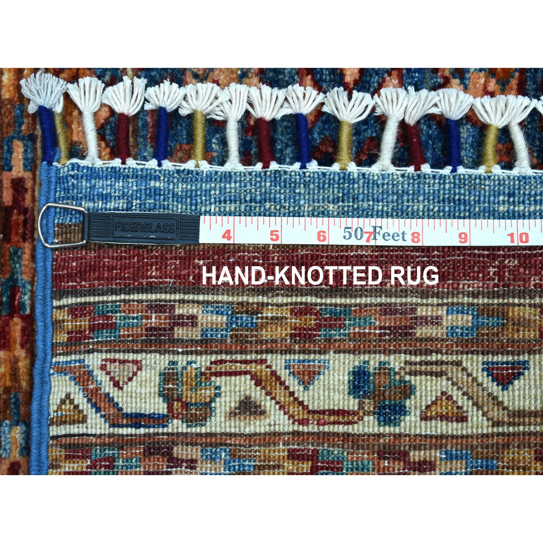 2-x10- Khorjin Design Runner Red Super Kazak Tribal Hand Knotted Pure Wool Oriental Rug 