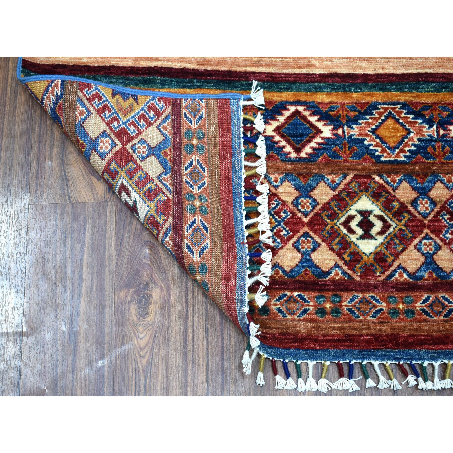 2-9 x8- Khorjin Design Runner Red Super Kazak Tribal Hand Knotted Pure Wool Oriental Rug 
