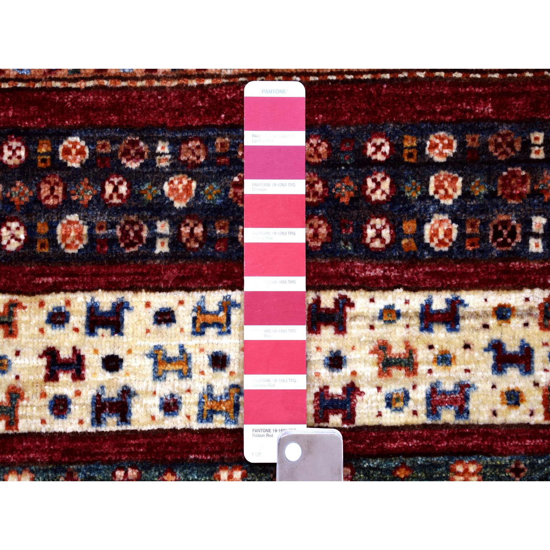2-7 x4-1  Red Khorjin Design Super Kazak Camel Pure Wool Hand Knotted Oriental Rug 