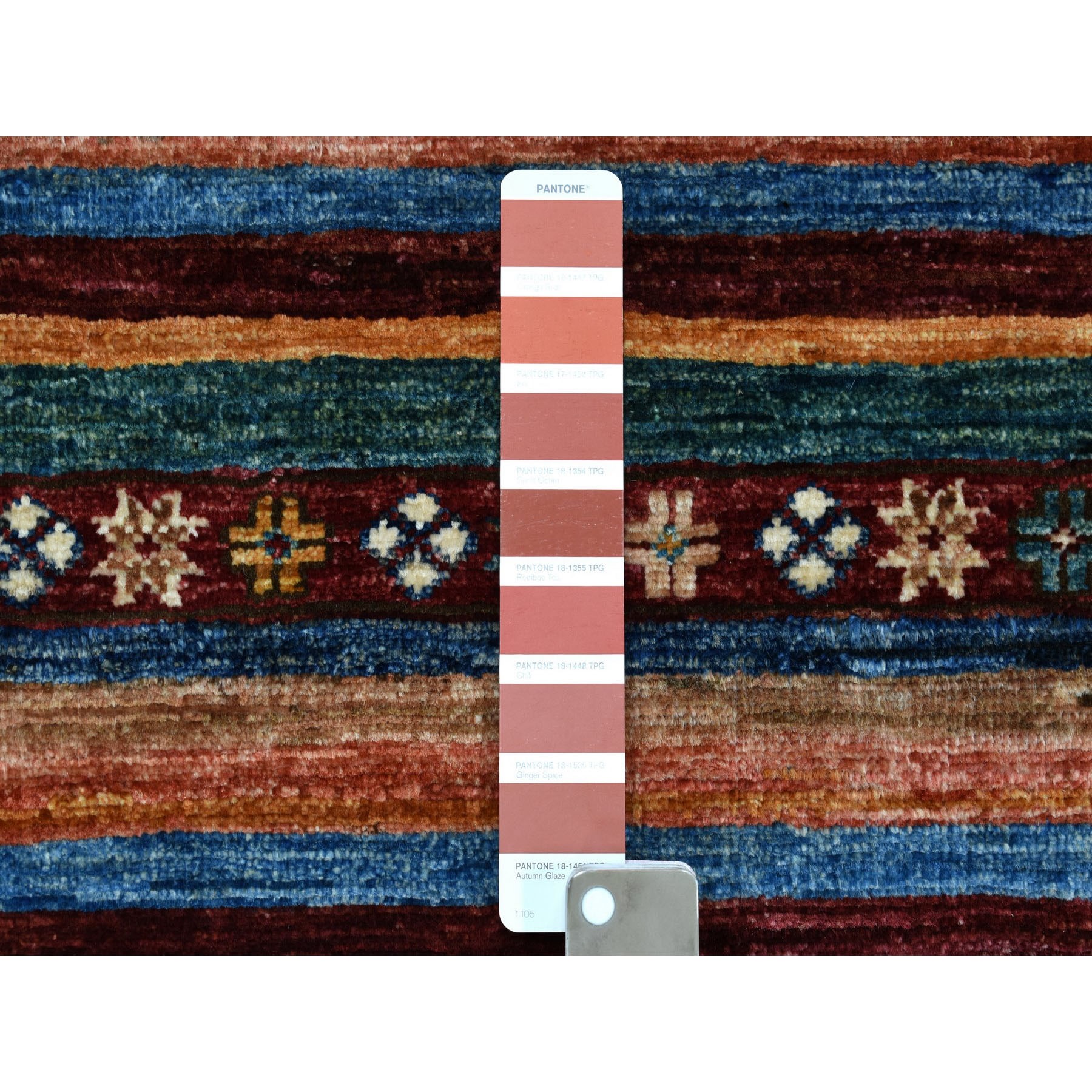 2-9 x8-2  Red Khorjin Design Runner Super Kazak Geometric Pure Wool Hand Knotted Oriental Rug 
