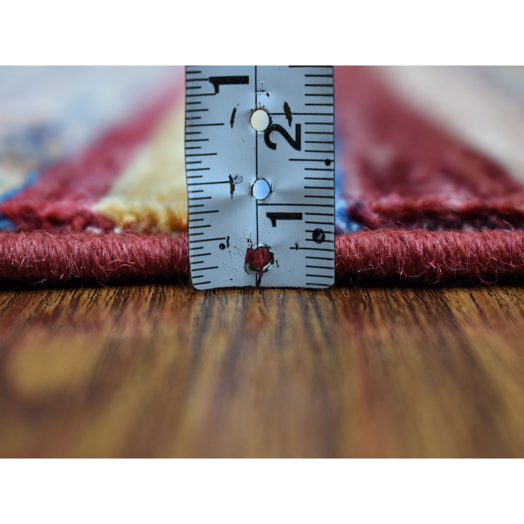 2-8 x7-10  Red Khorjin Design Runner Super Kazak Geometric Pure Wool Hand Knotted Oriental Rug 