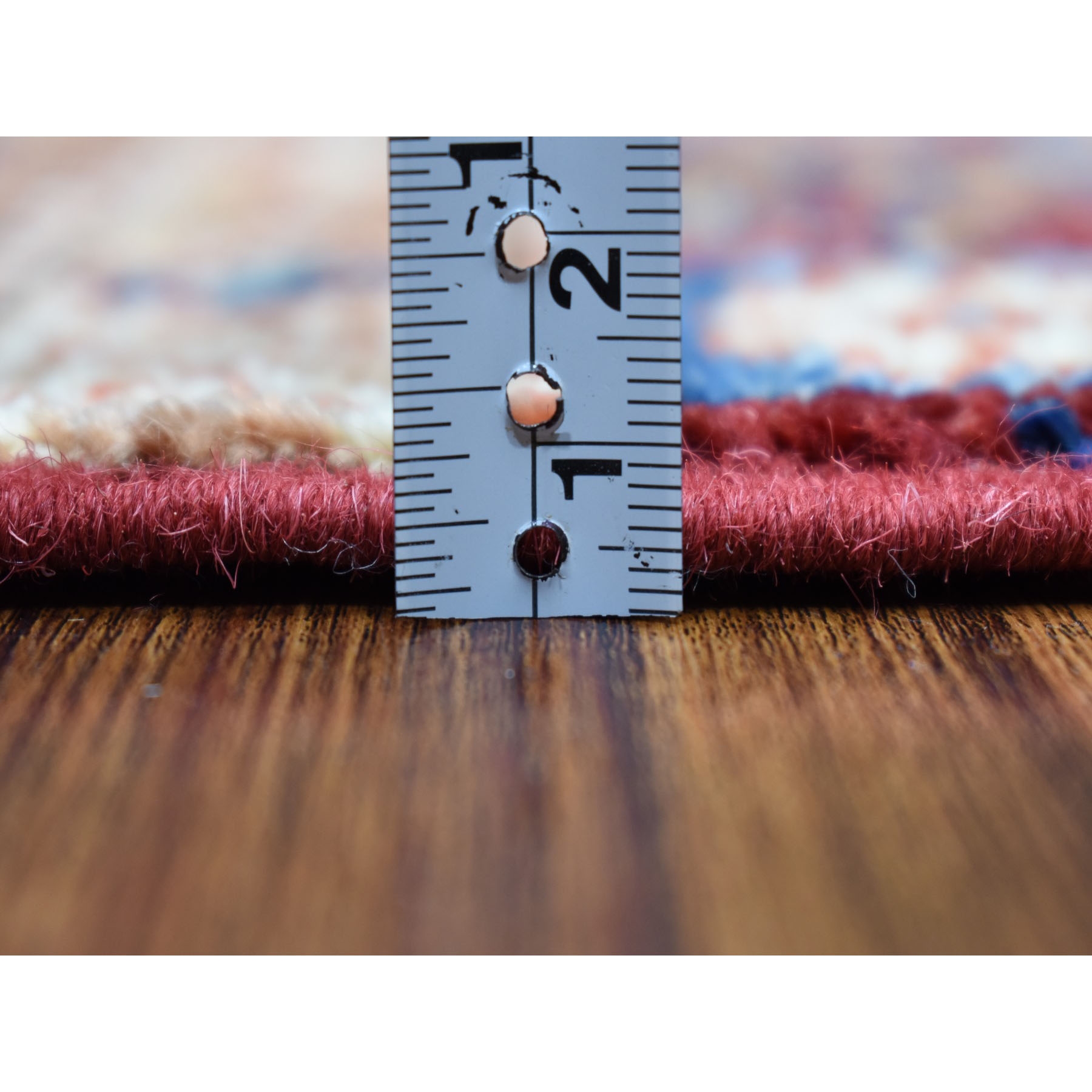 2-4 x9-9  Red Khorjin Design Runner Super Kazak Tribal Pure Wool Hand Knotted Oriental Rug 