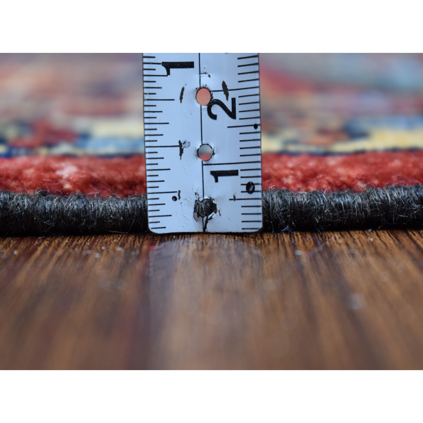 6-2 x8-9  Red Turkoman Ersari Heriz Design Pure Wool Hand Knotted Oriental Rug 