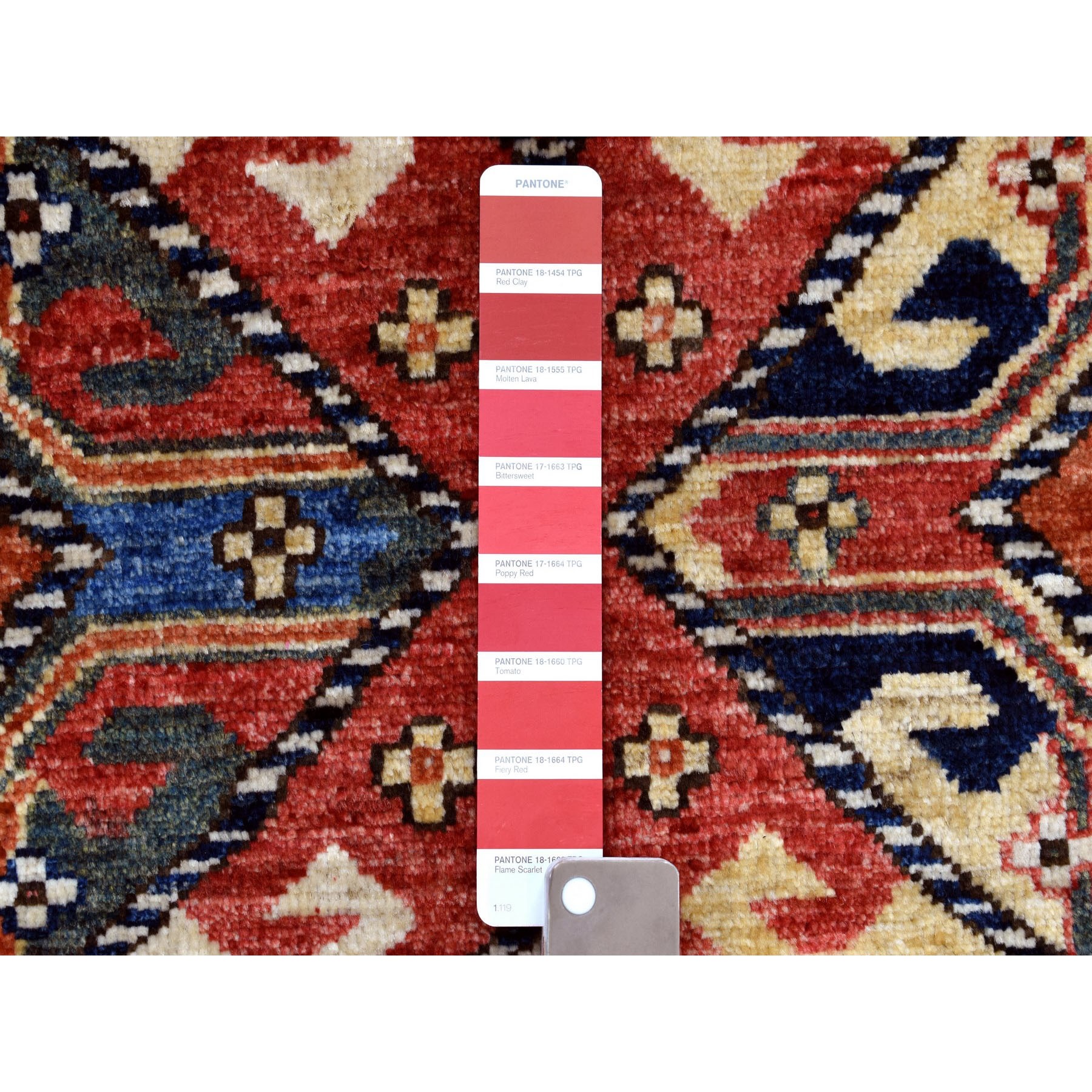 5-3 x6-6  Red Afghan Ersari Natural Dyes Tribal Design Pure Wool Hand Knotted Oriental Rug 