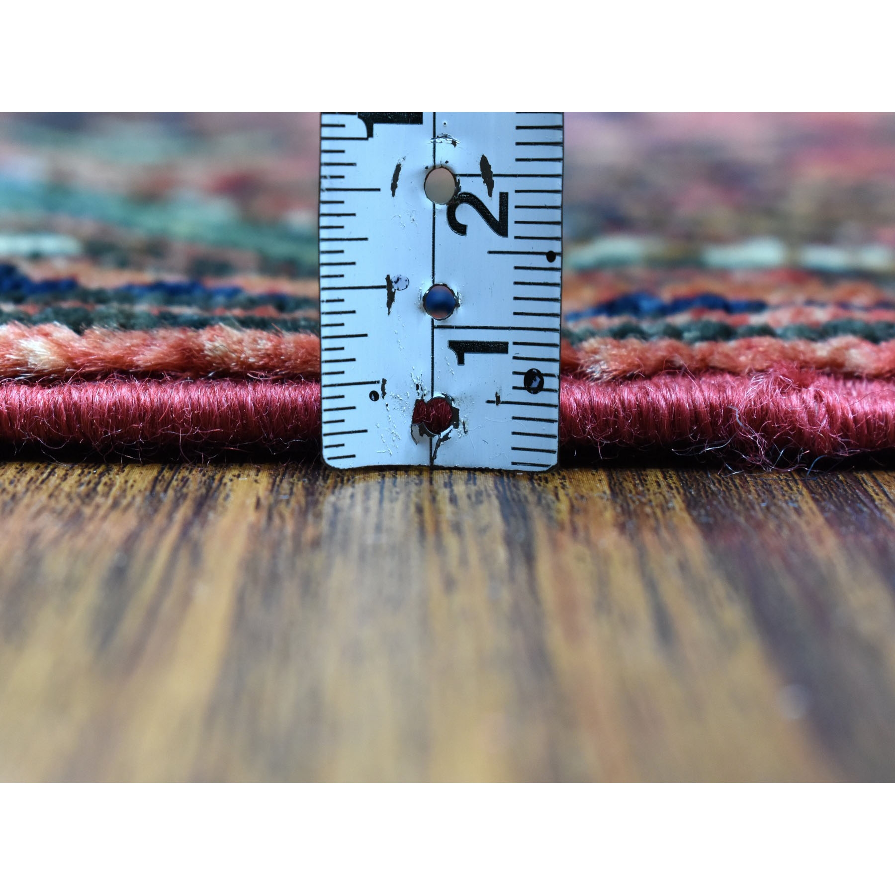 2-8 x9-6  Red Afghan Ersari Elephant Feet Design Pure Wool Hand Knotted Oriental Rug 