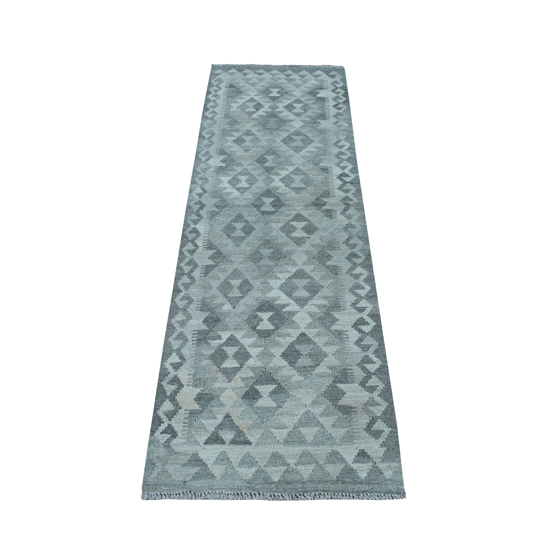 2-4 x6-6  Undyed Natural Wool Afghan Kilim Reversible Hand Woven Runner Oriental Rug 