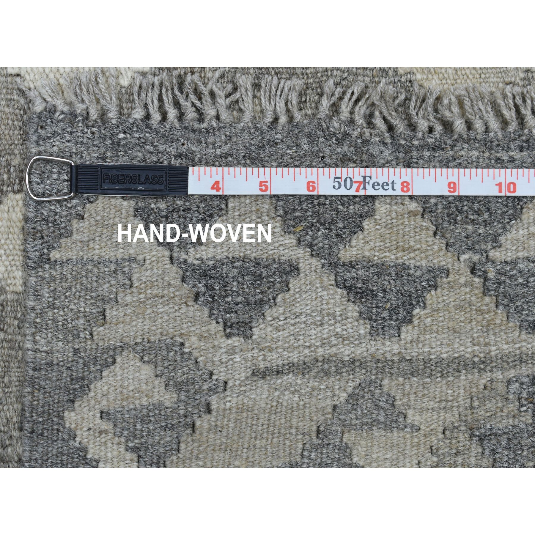 2-5 x6-4  Undyed Natural Wool Afghan Kilim Reversible Hand Woven Runner Oriental Rug 