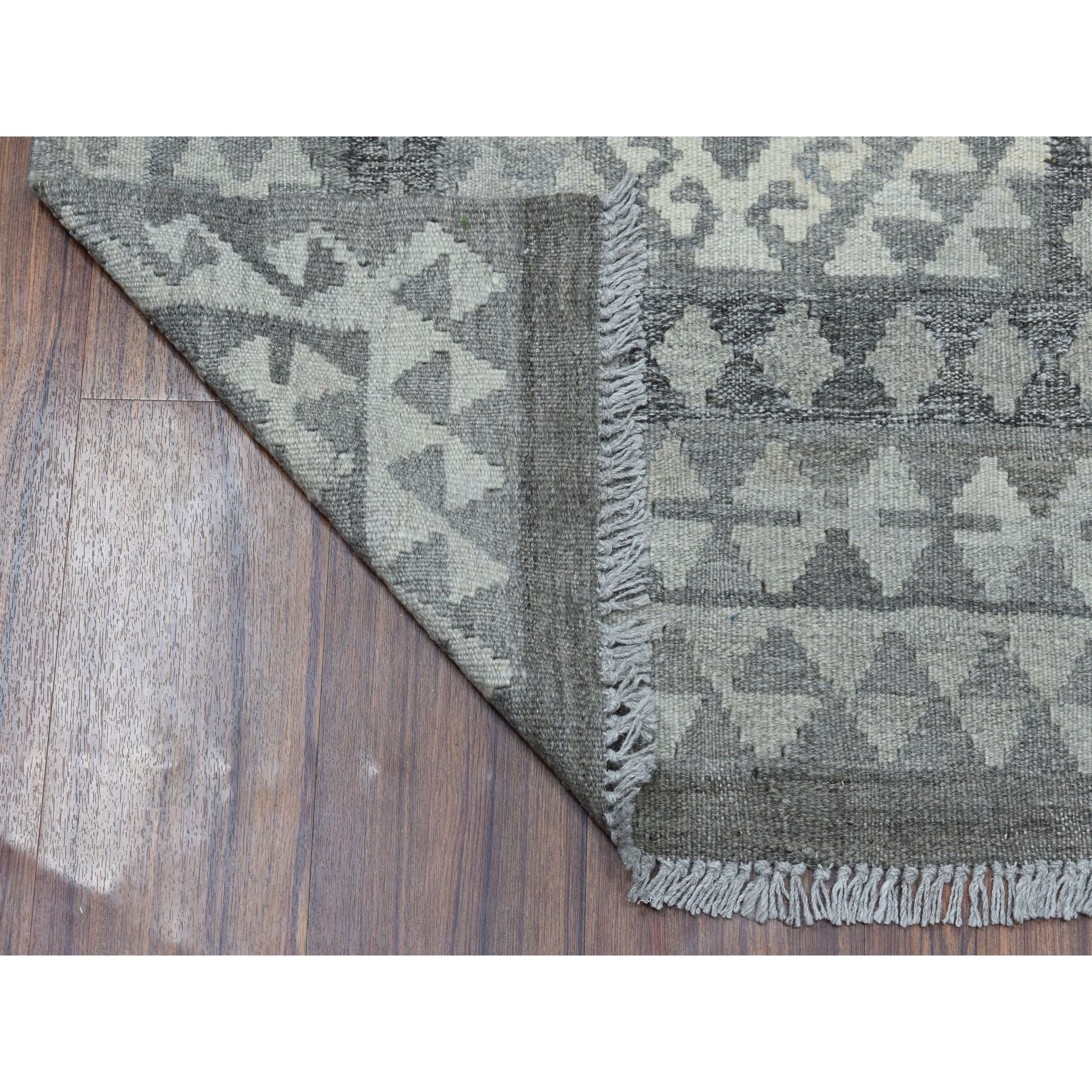 2-10 x10- Undyed Natural Wool Afghan Kilim Reversible Hand Woven Runner Oriental Rug 