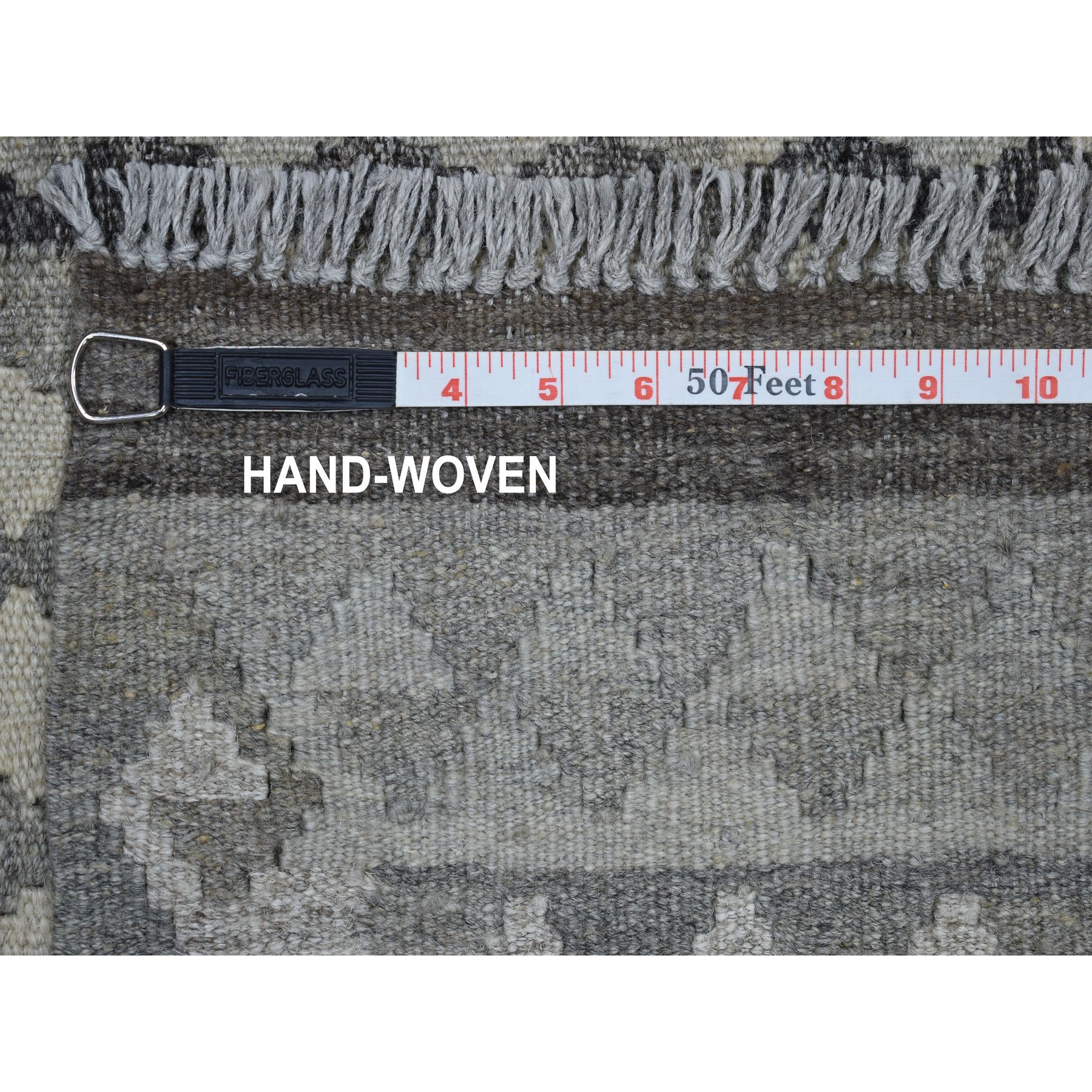 2-10 x10- Undyed Natural Wool Afghan Kilim Reversible Hand Woven Runner Oriental Rug 