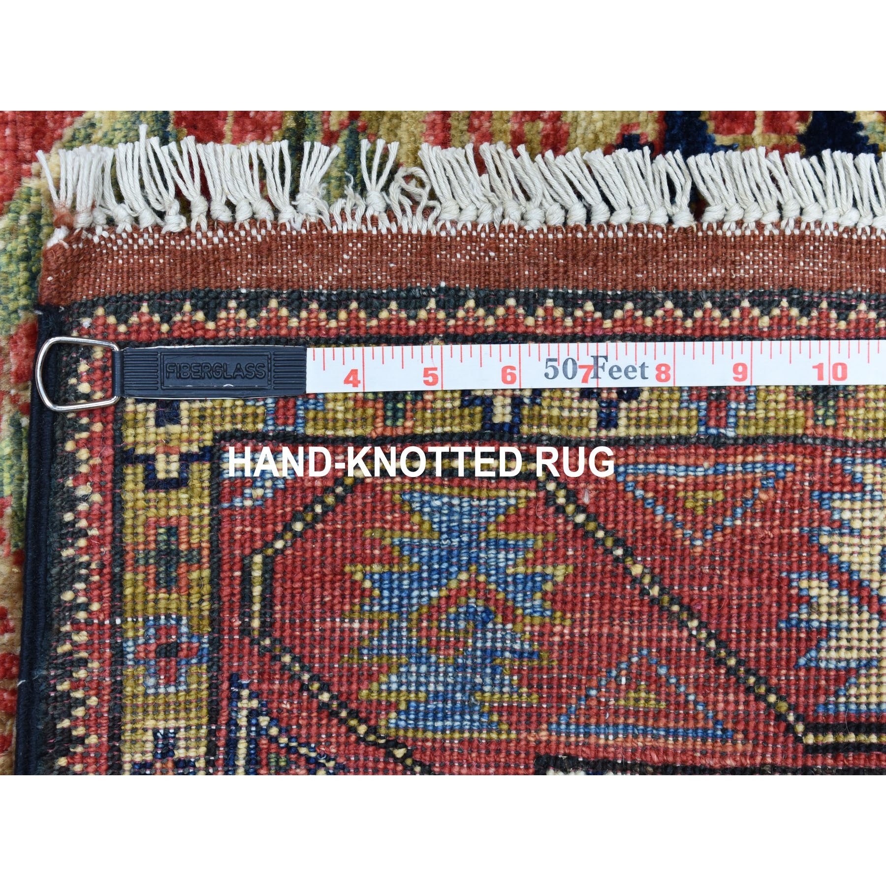 2-9 x4-1  Red Afghan Ersari Elephant Feet Design Pure Wool Hand Knotted Oriental Rug 