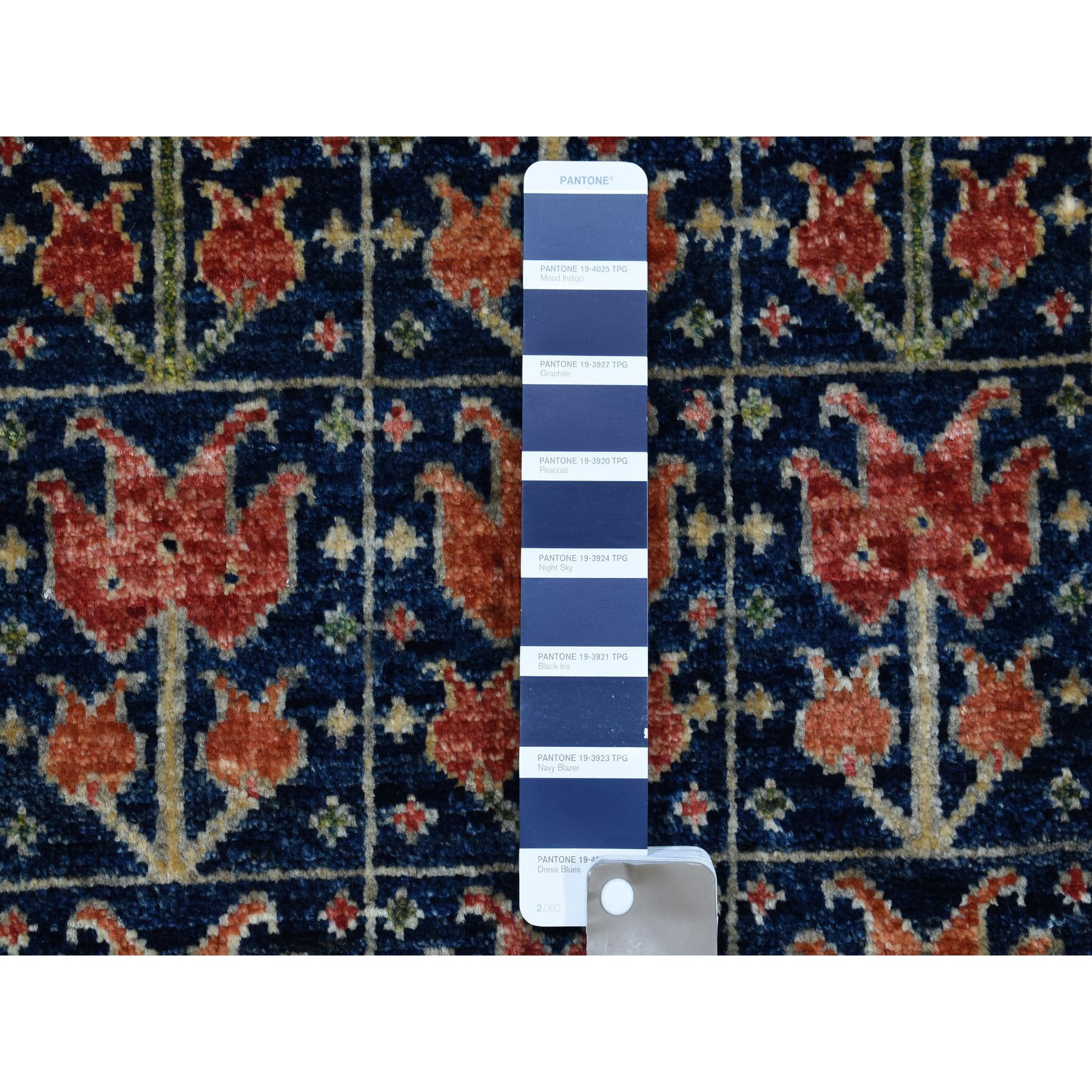 2-1 x3-1  Blue Afghan Ersari Tribal Design Hand Knotted Pure Wool Oriental Rug 
