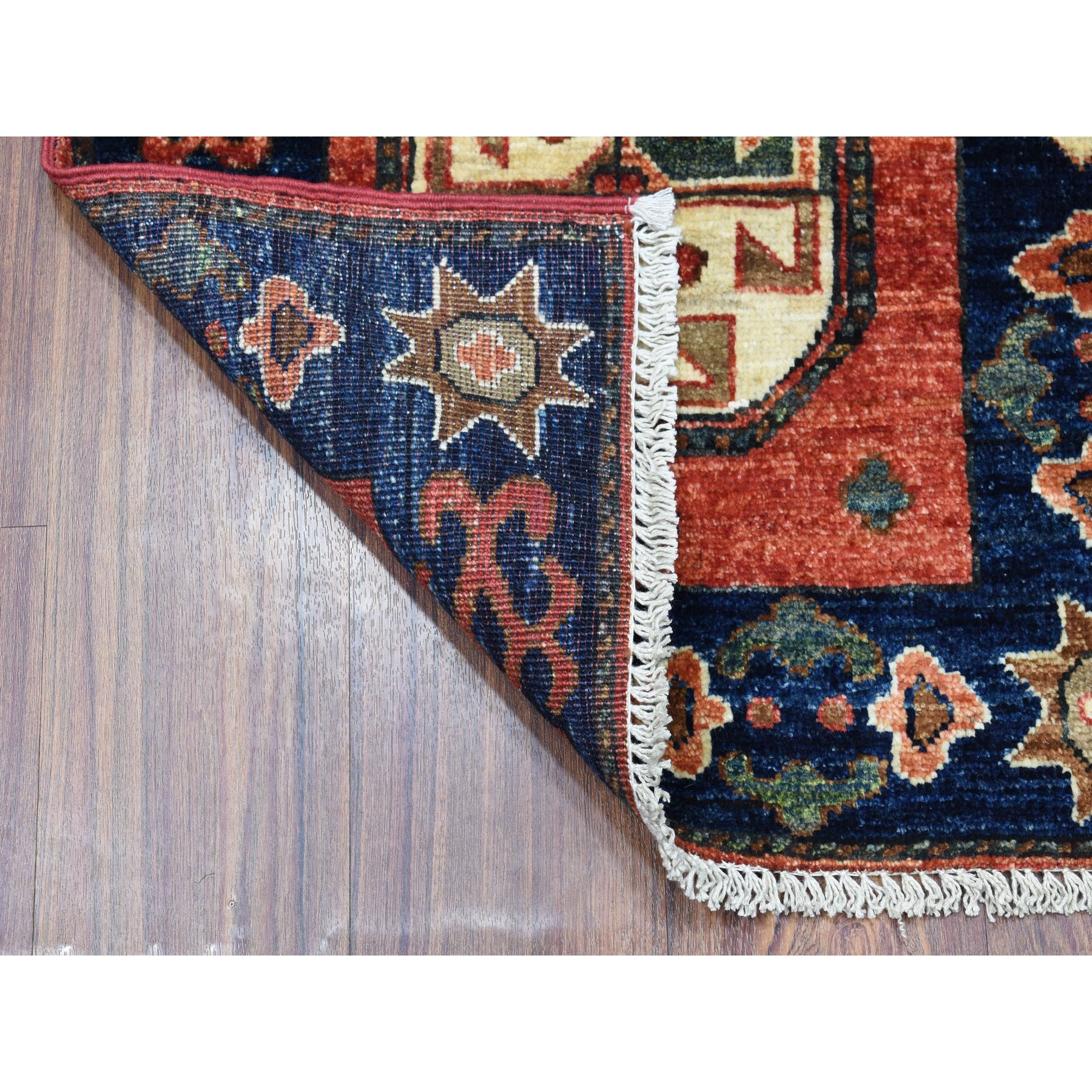 2-x3- Red Tekke Design Hand Knotted Afghan Ersari Pure Wool Oriental Rug 