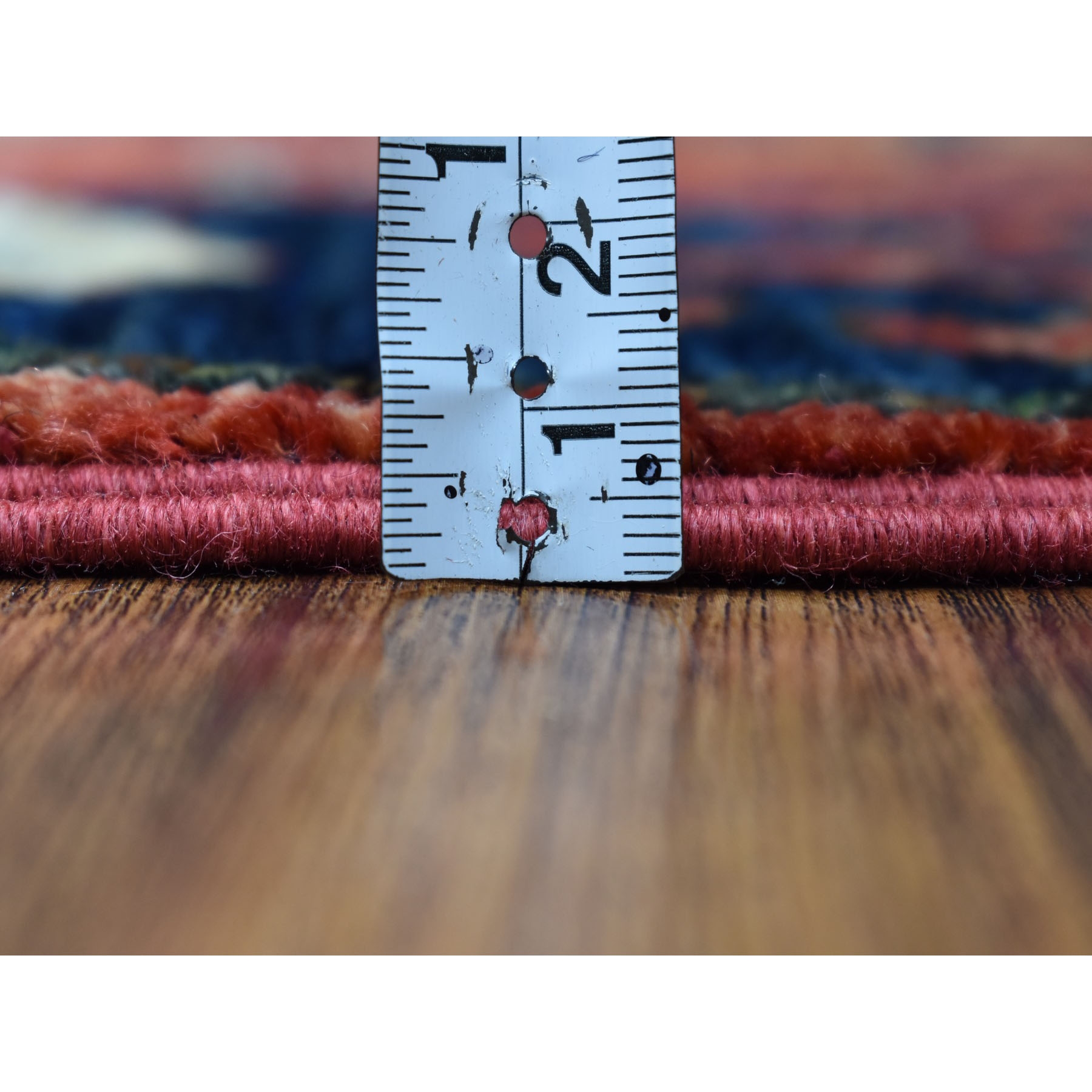 2-x3- Red Tekke Design Hand Knotted Afghan Ersari Pure Wool Oriental Rug 