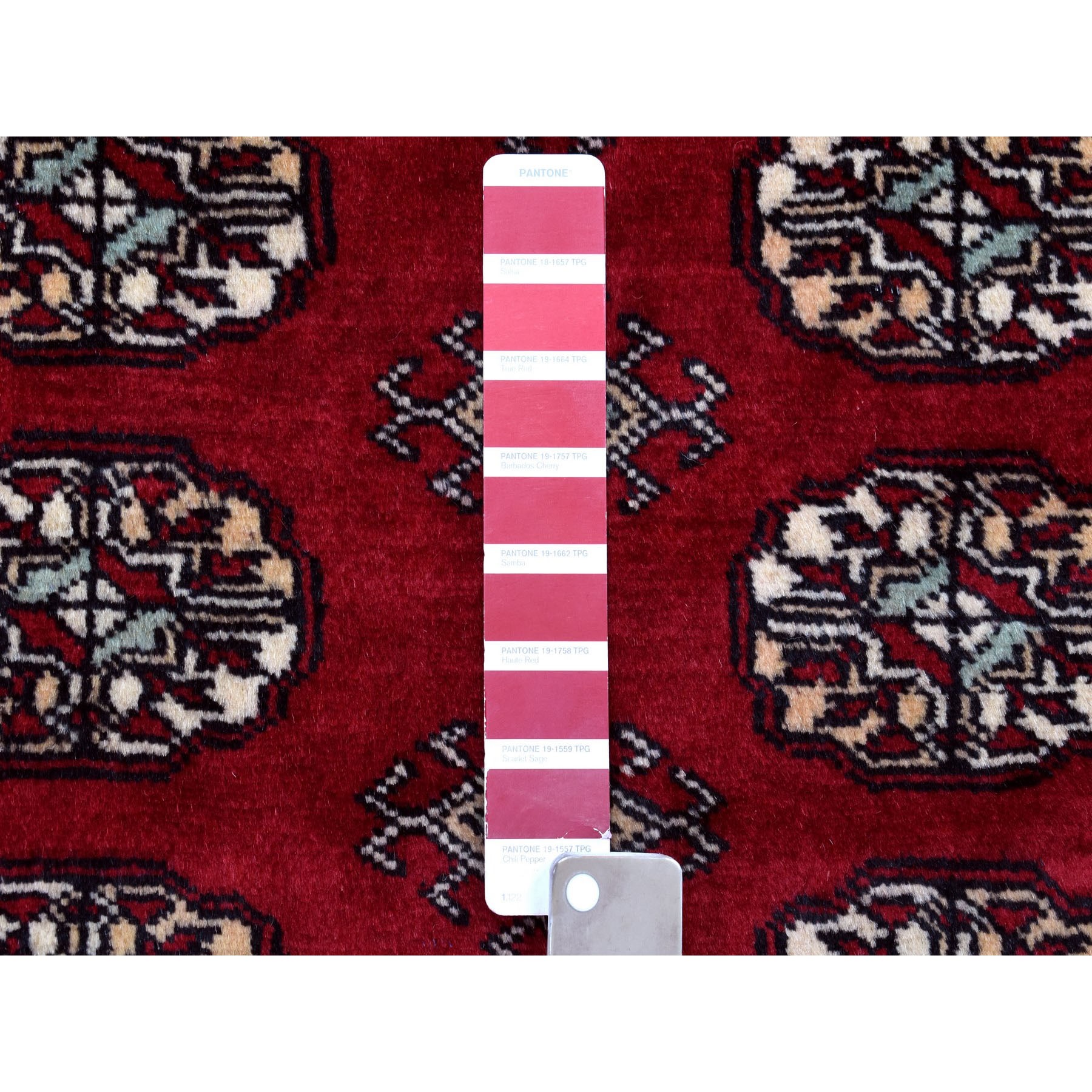 8-2 x10-10  Red Mori Bokara Elephant Feet Design Pure Wool Hand Knotted Oriental Rug 