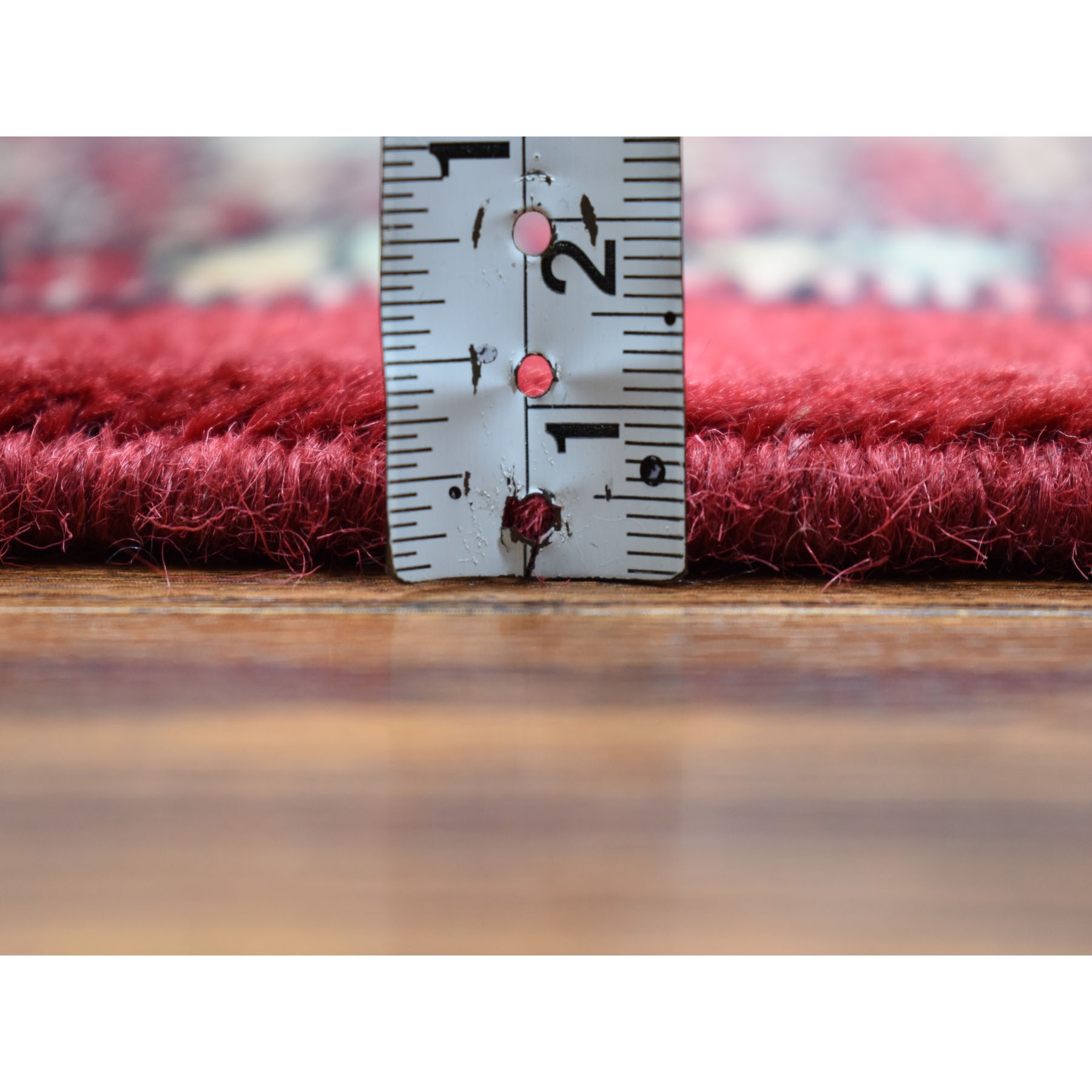 8-2 x10-10  Red Mori Bokara Elephant Feet Design Pure Wool Hand Knotted Oriental Rug 
