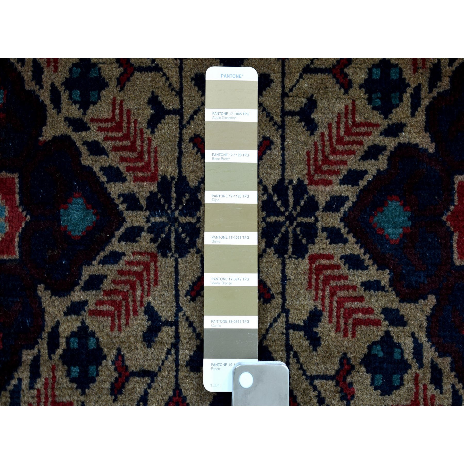 5-6 x7-2  Vintage Look Geometric Afghan Andkhoy Pure Wool Hand Knotted Oriental Rug 