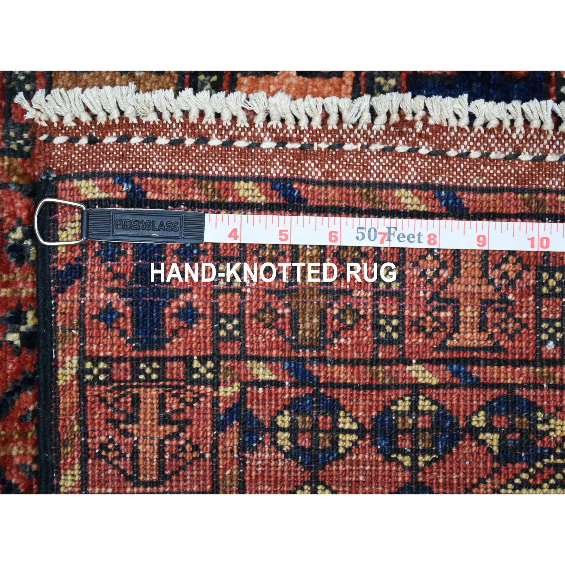 2-x3-1  Red Prayer Design Afghan Ersari Hand Knotted Pure Wool Oriental Rug 