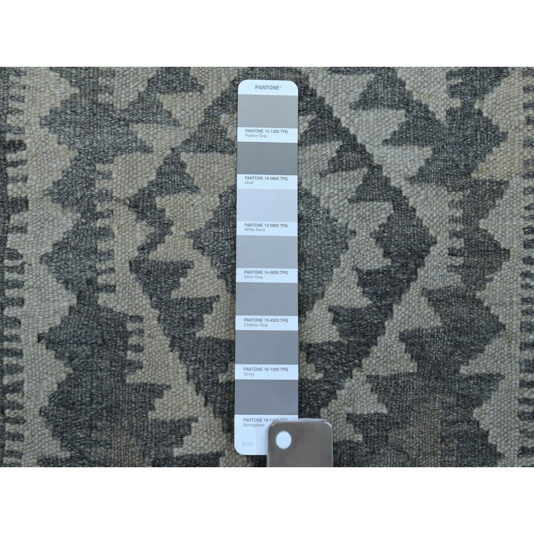 2-2 x6-5  Undyed Natural Wool Afghan Kilim Reversible Hand Woven Runner Oriental Rug 