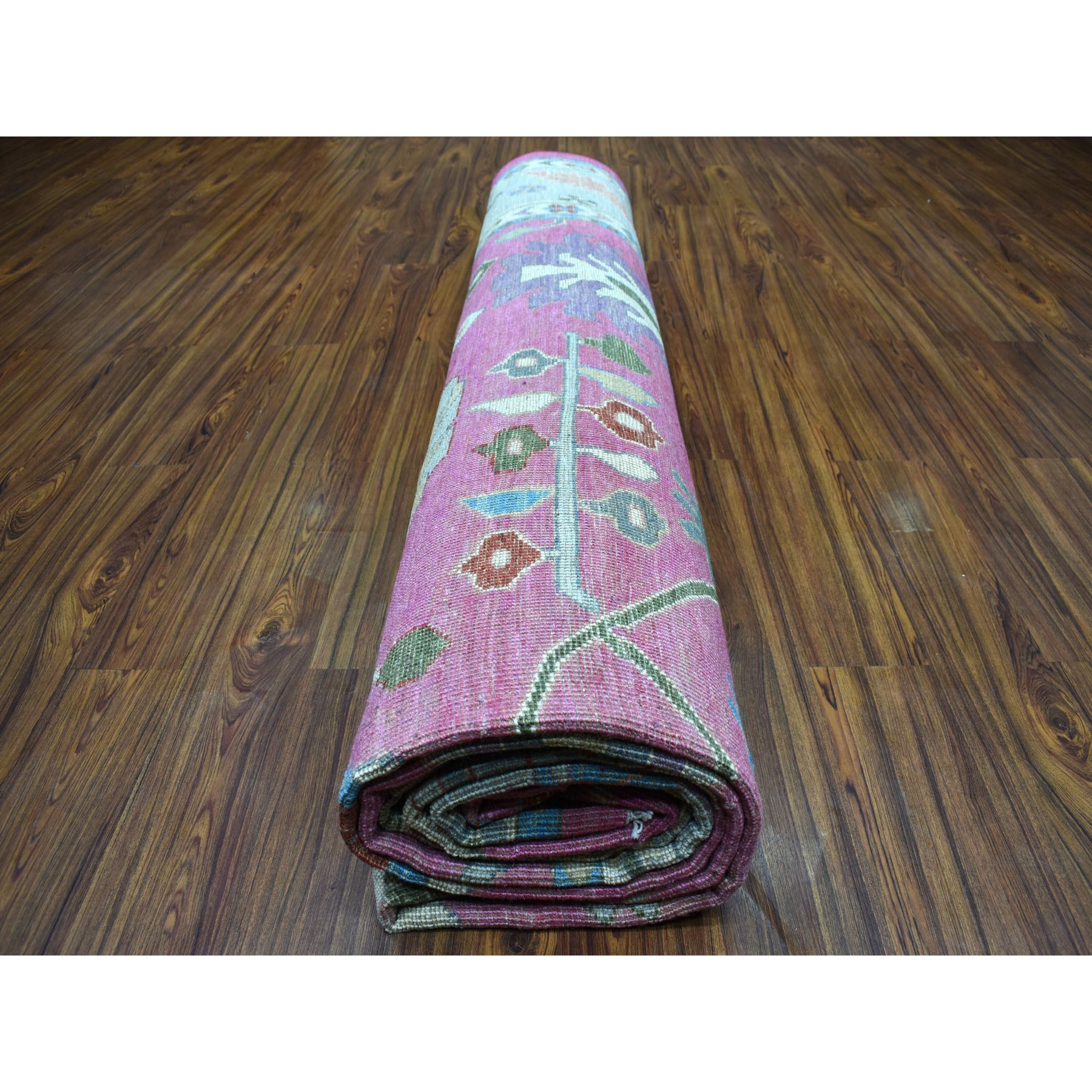 11-10 x14-6  Pink Oversized Angora Oushak Soft Velvety Wool Hand Knotted Oriental Rug 