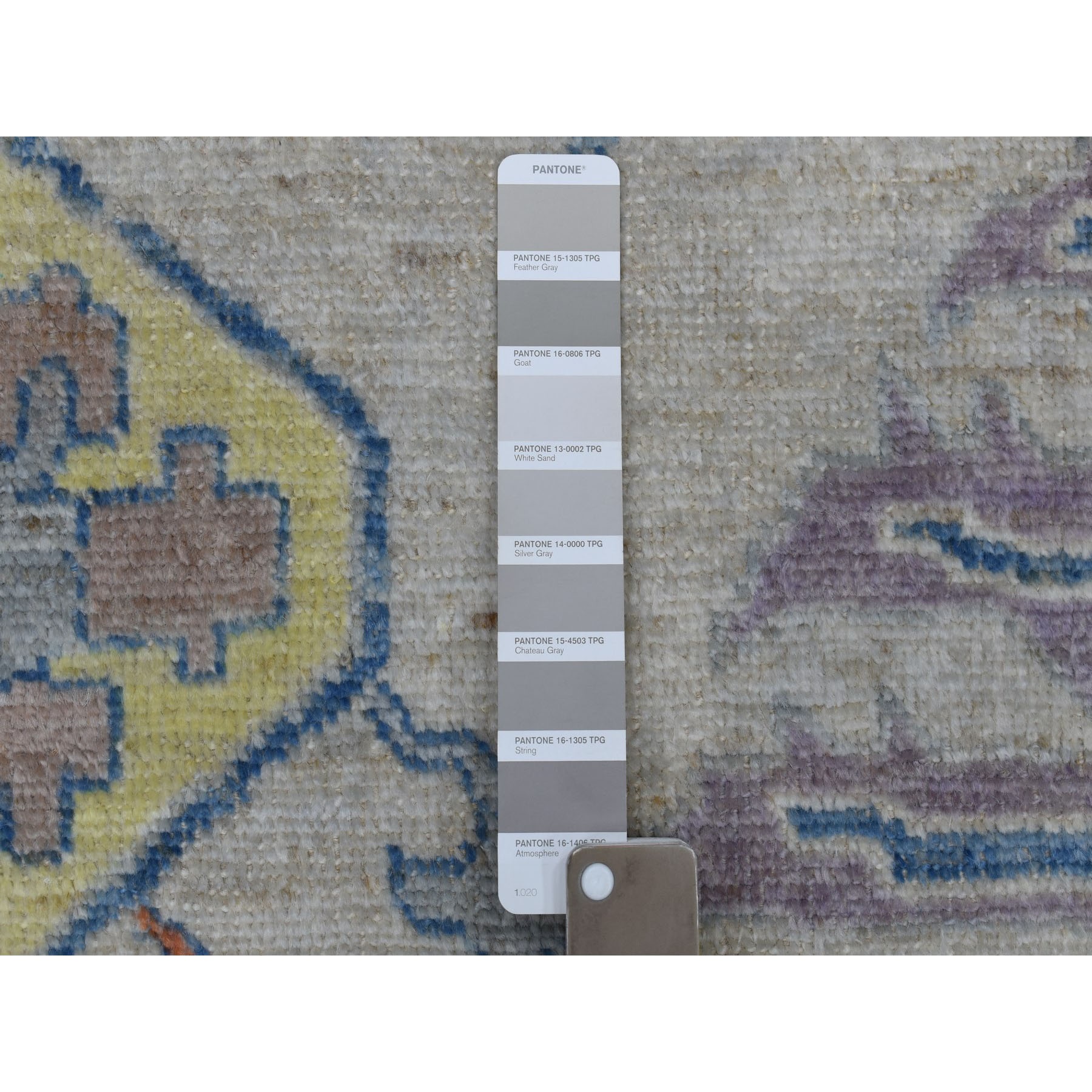 10-2 x13-7  Angora Oushak Soft Velvety Wool With pop OF Color Hand Knotted Oriental Rug 