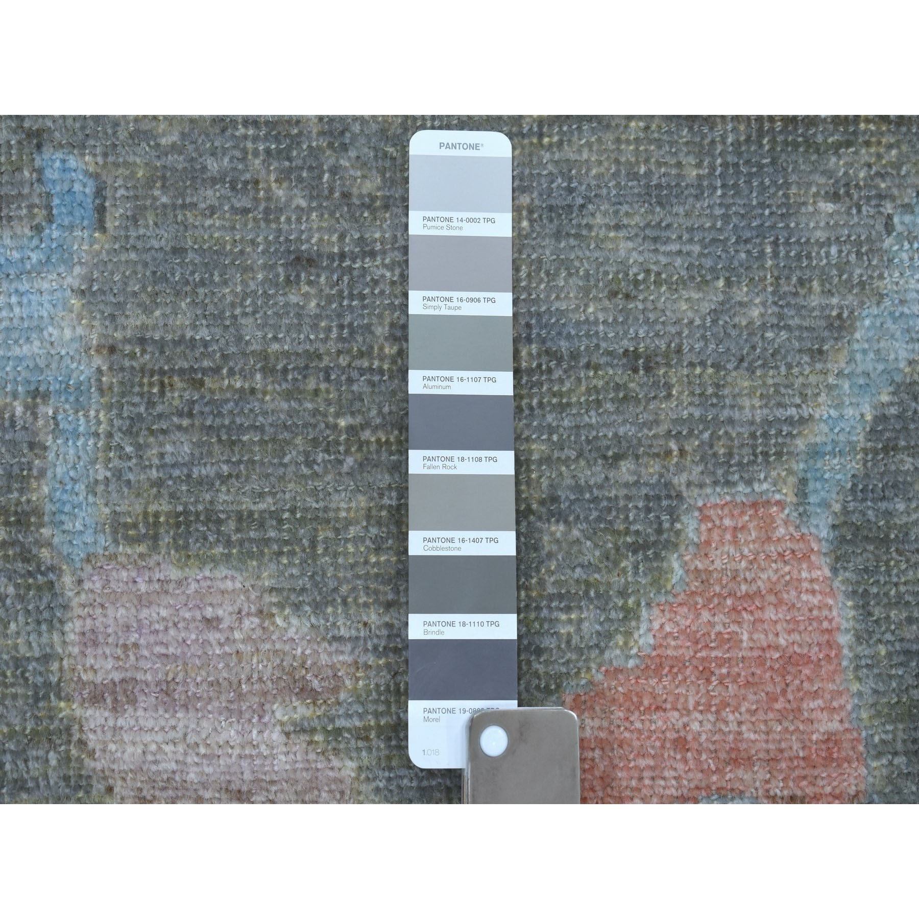 8-8 x11-4  Gray Angora Oushak Soft Velvety Wool Hand Knotted Oriental Rug 