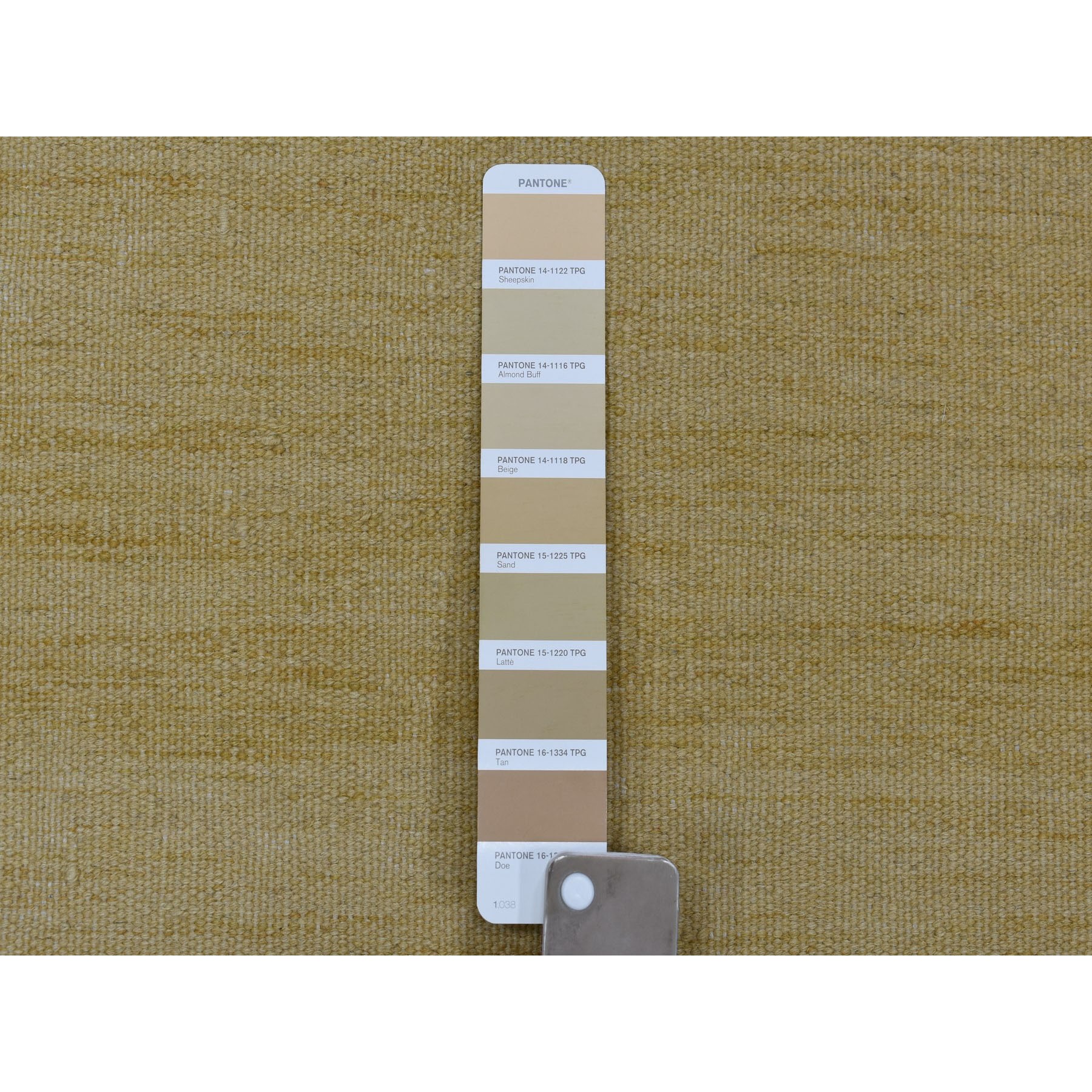 2-4 x6-6  Yellow Shades Flat Weave Kilim Pure Wool Hand Woven Runner Oriental Rug 
