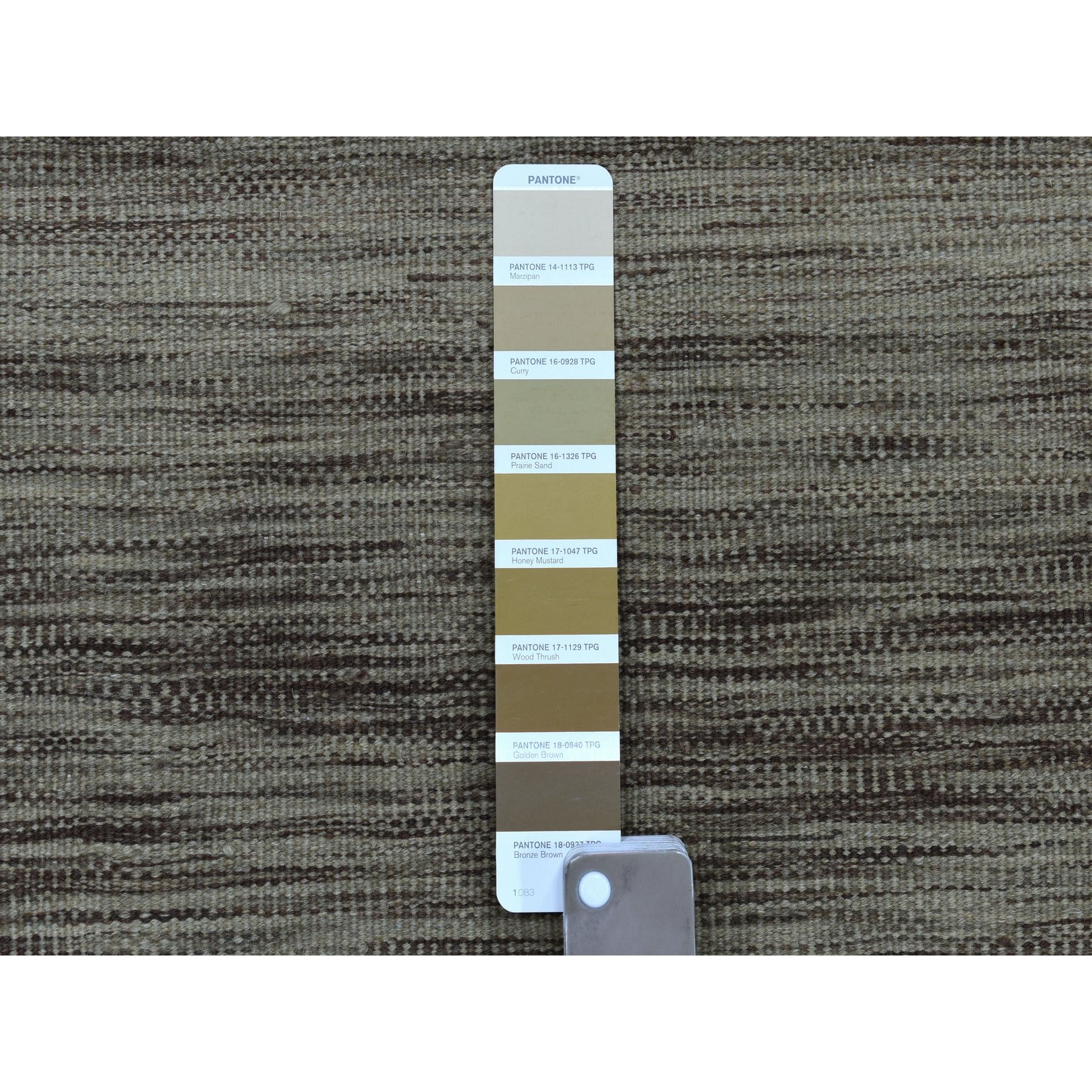 2-4 x6-3  Gray Green Reversible Kilim Pure Wool Hand Woven Runner Oriental Rug 