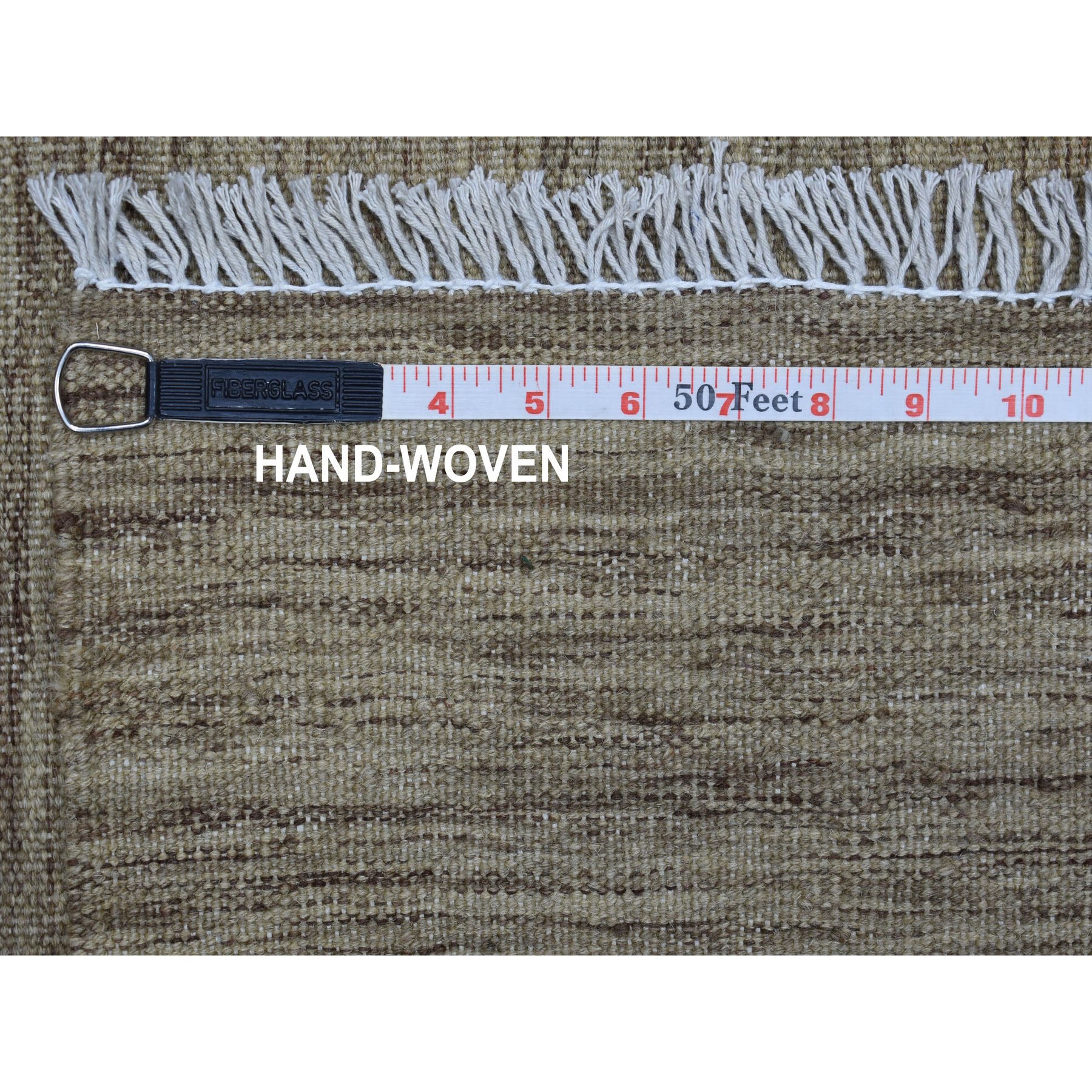 2-4 x6-3  Natural Shade Reversible Kilim Pure Wool Hand Woven Runner Oriental Rug 