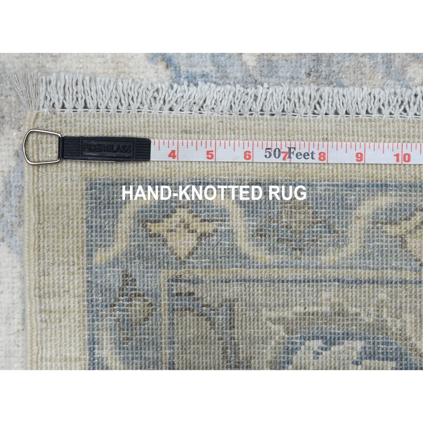 7-10 x10-  White Wash Peshawar Ziegler Mahal Design Hand Knotted Oriental Rug 