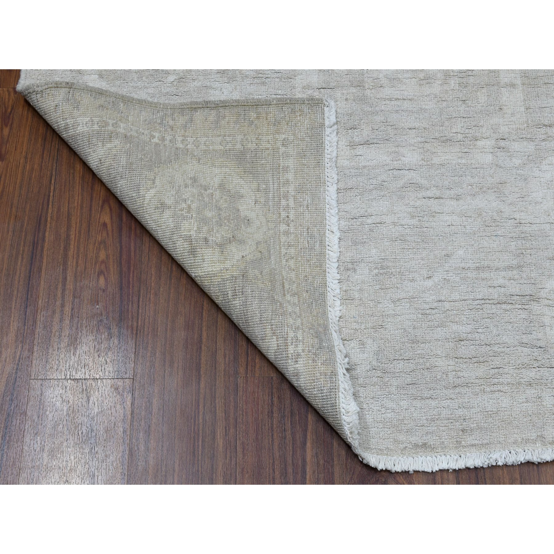 6-x8-8  White Wash Peshawar Pure Wool Hand Knotted Oriental Rug 