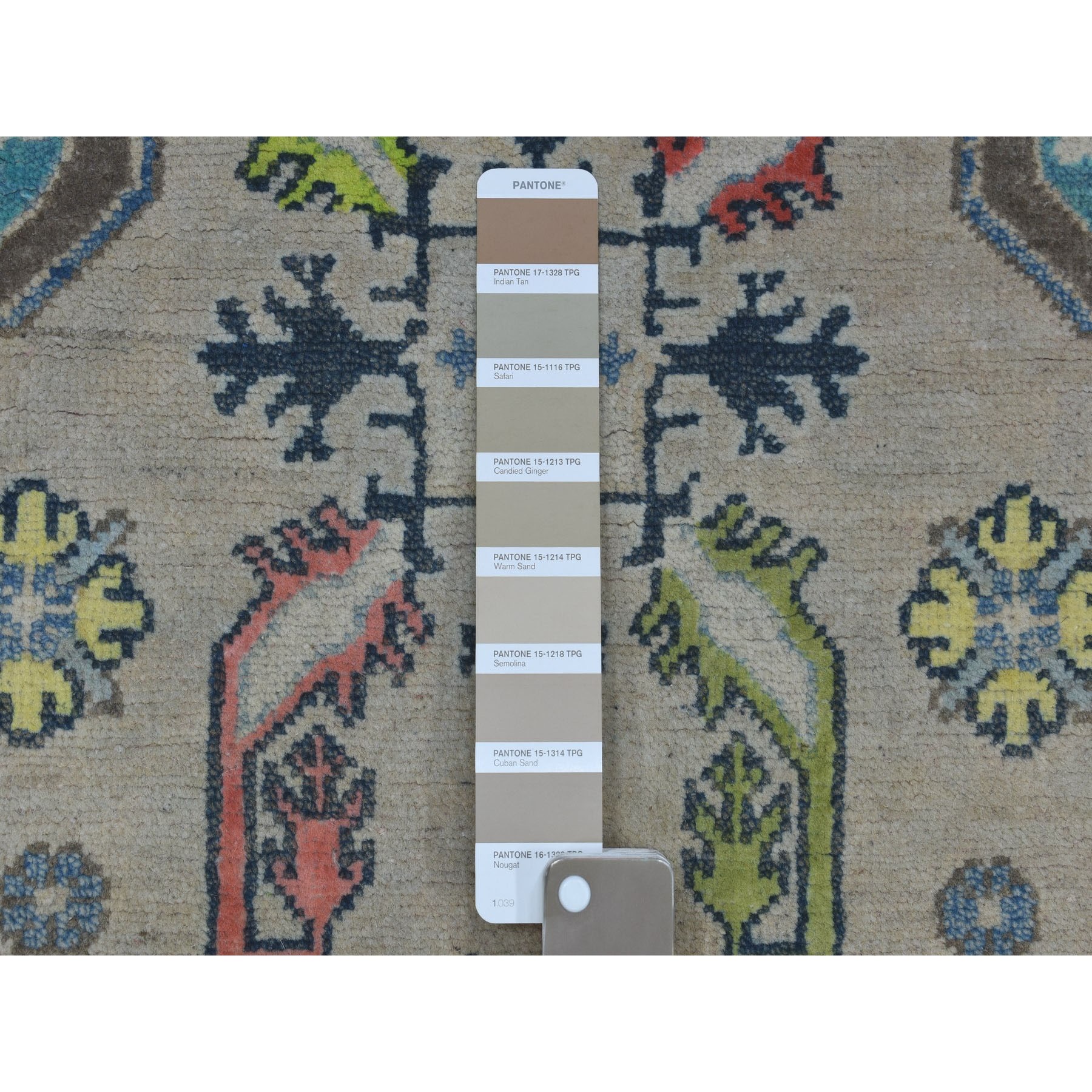 3-10 x6- Colorful Gray Fusion Kazak Pure Wool Geometric Design Hand Knotted Oriental Rug 