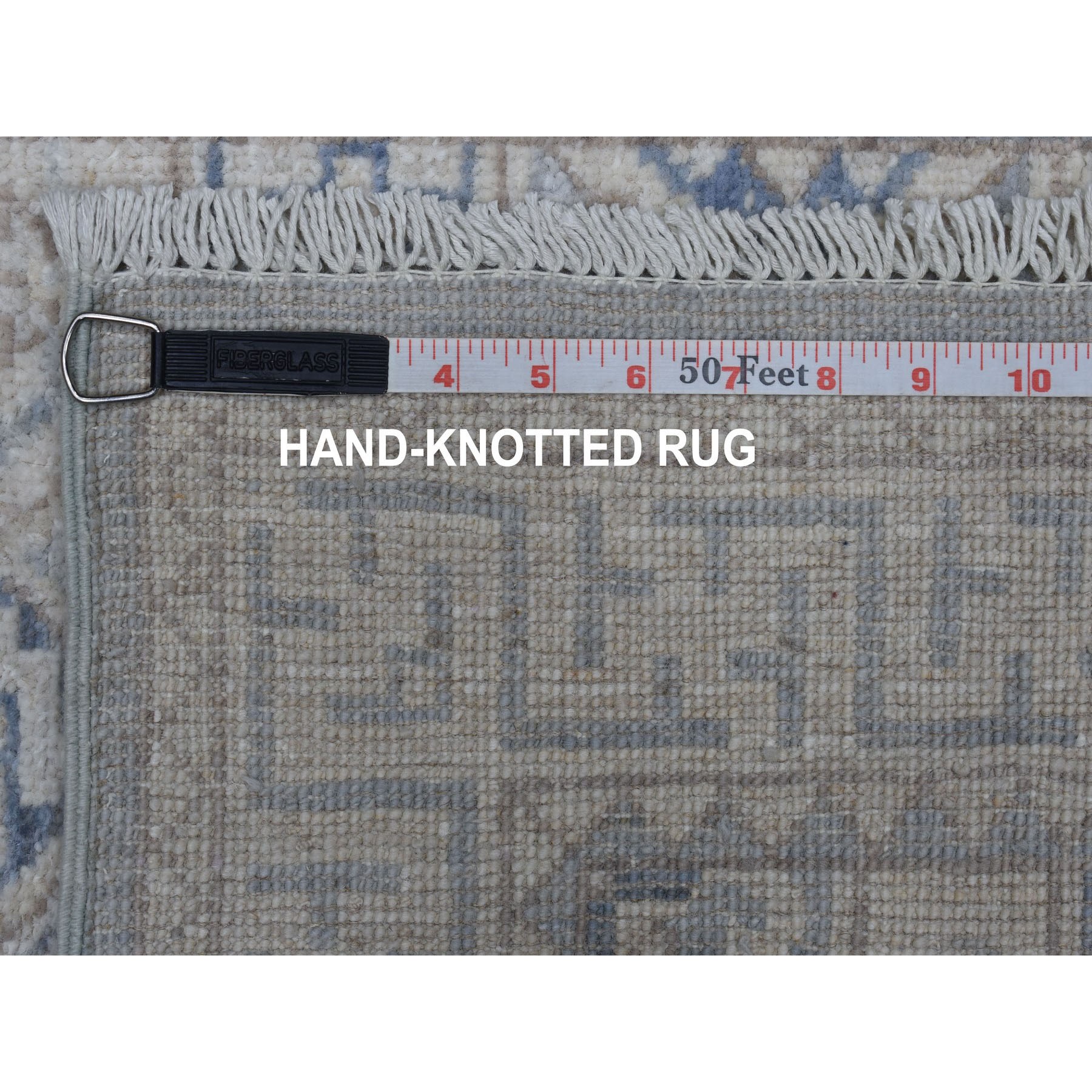 2-8 x9- White Wash Peshawar Pure Wool Hand Knotted Runner Orientals Rug 