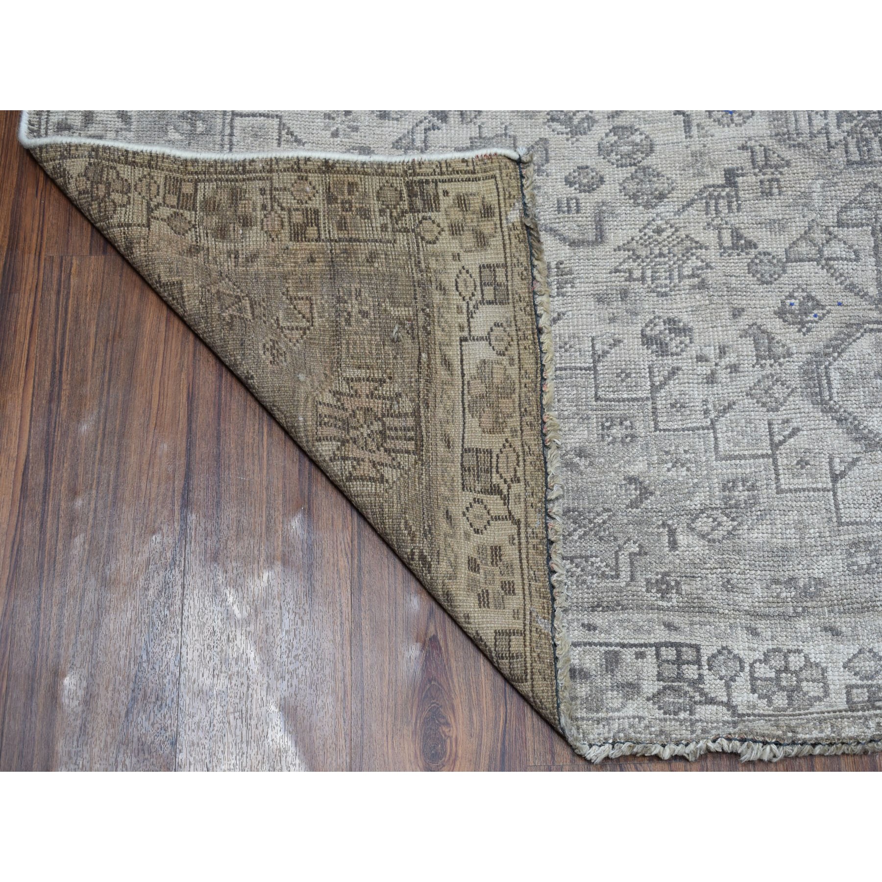 5-7 x8-5  Vintage And Worn Down Distressed Colors Persian Shiraz Hand Knotted Bohemian Rug 