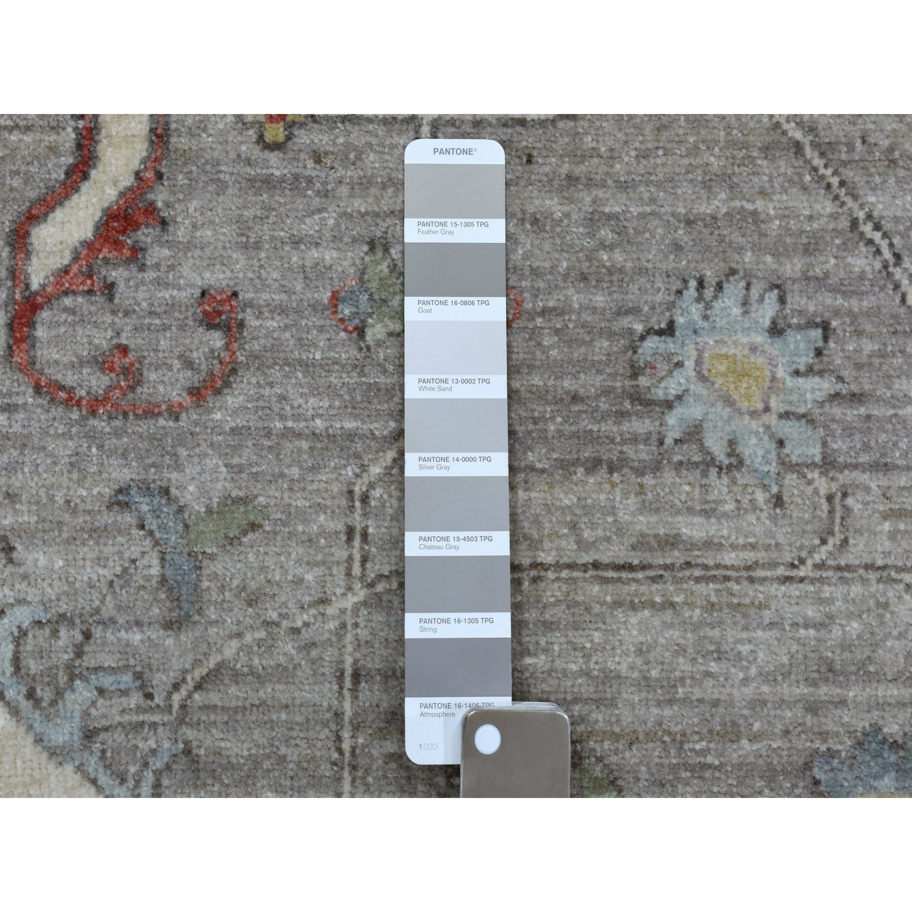 8-10 x11-4  Gray Peshawar With Heriz Design Pop OF Color Hand Knotted Oriental Rug 