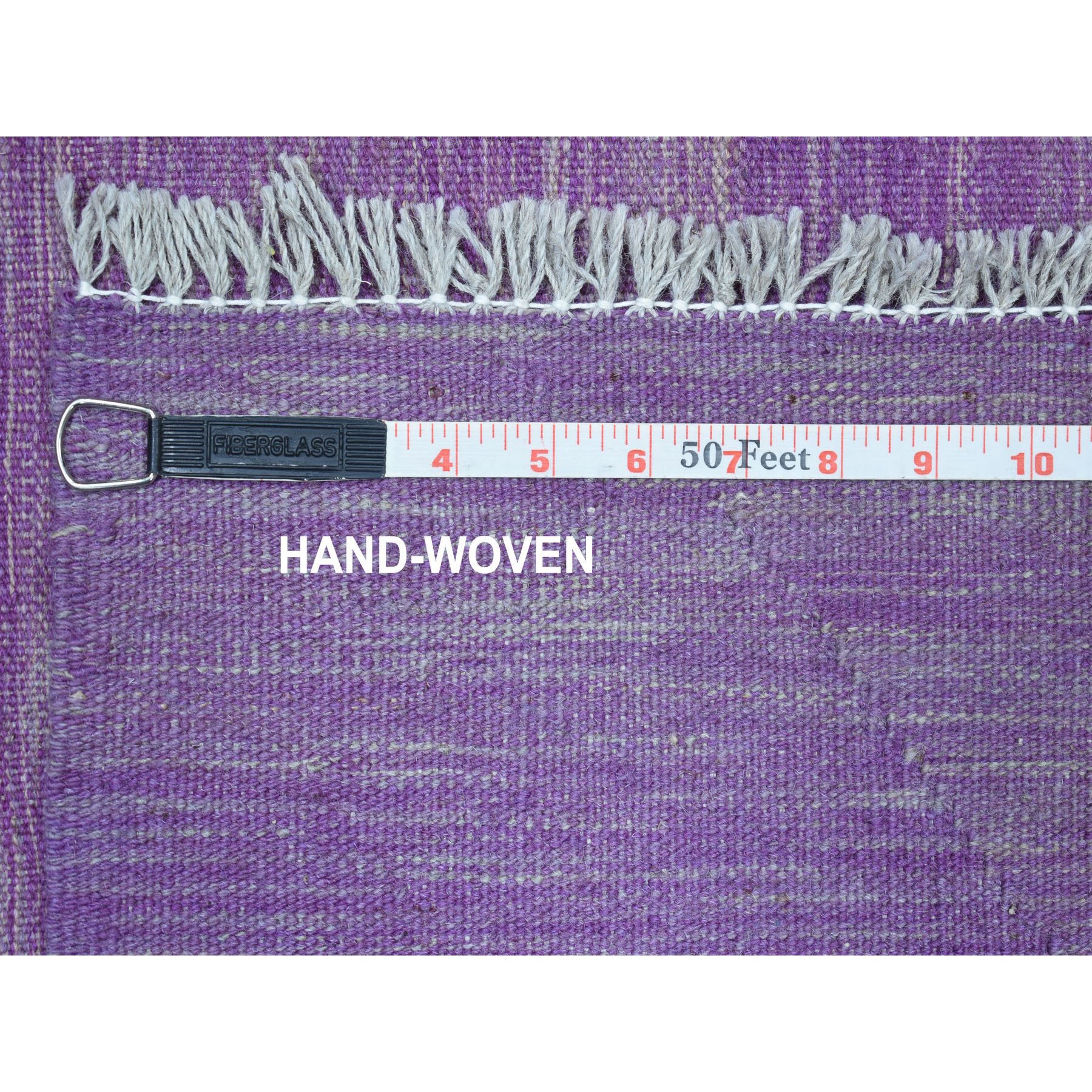 6-8 x9-8  Lavender Shades Flat Weave Kilim Pure Wool Hand Woven Oriental Rug 