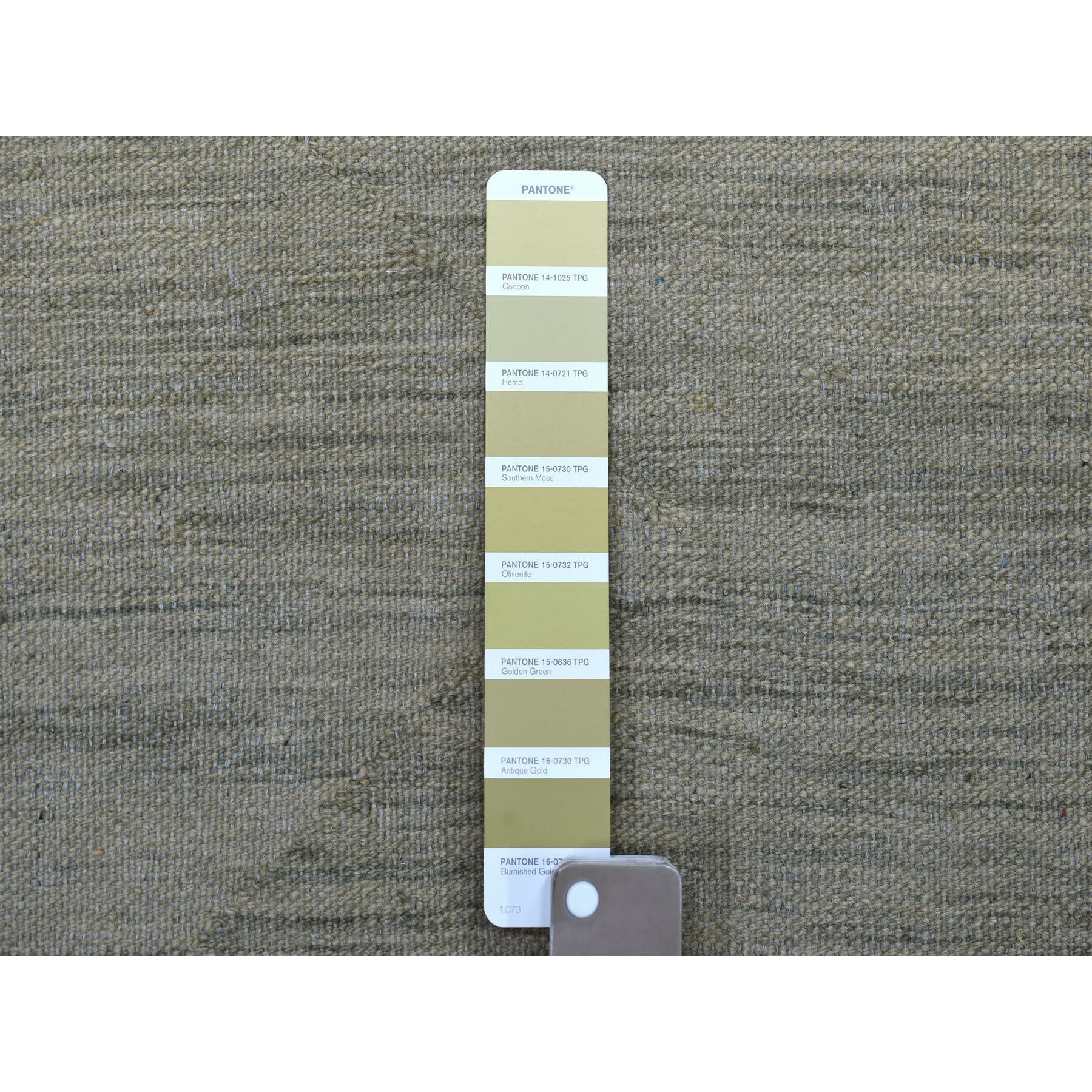 5-x6-7  Natural Shades Reversible Kilim Pure Wool Hand Woven Oriental Rug 