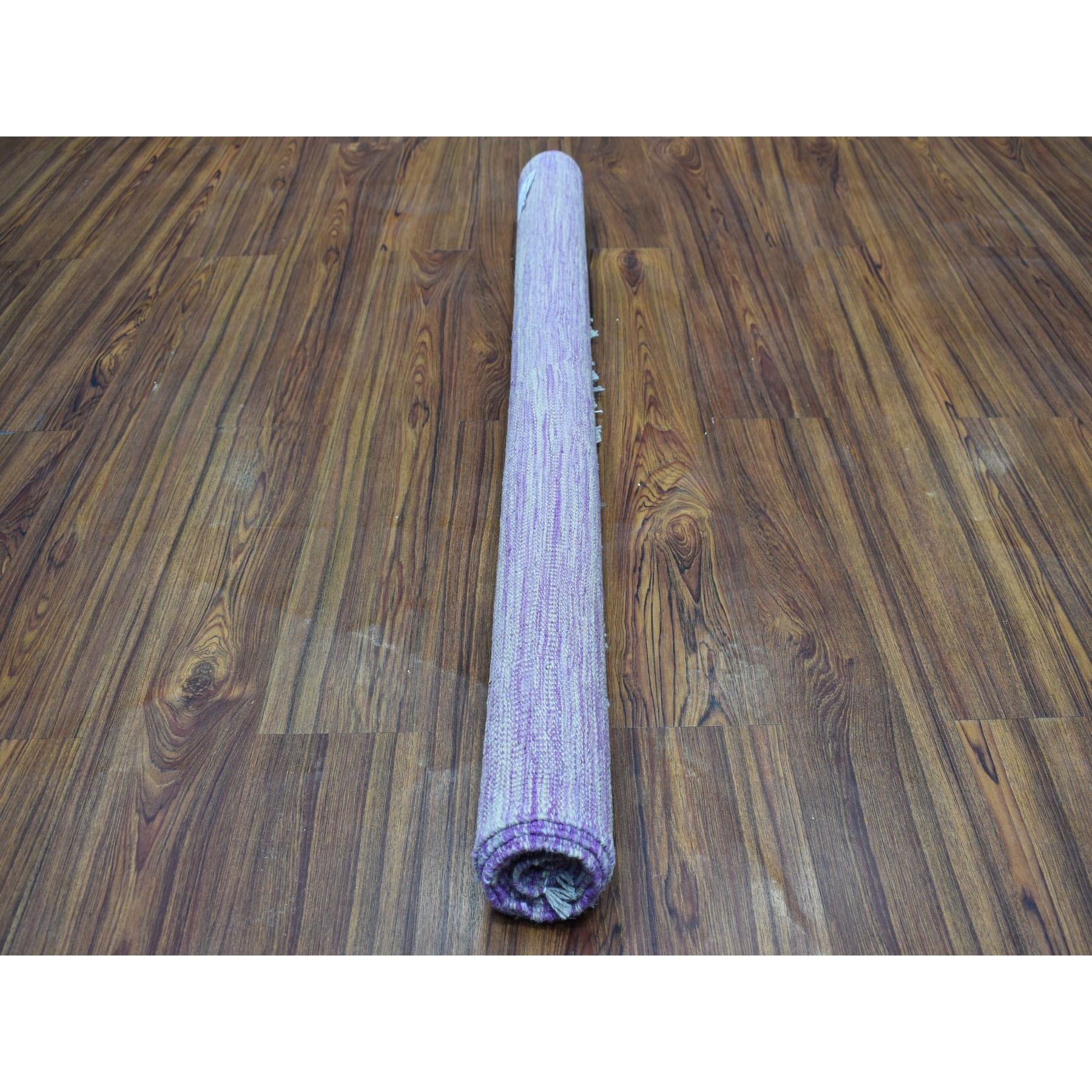 4-x5-10  Lavender Shades Flat Weave Kilim Pure Wool Hand Woven Oriental Rug 
