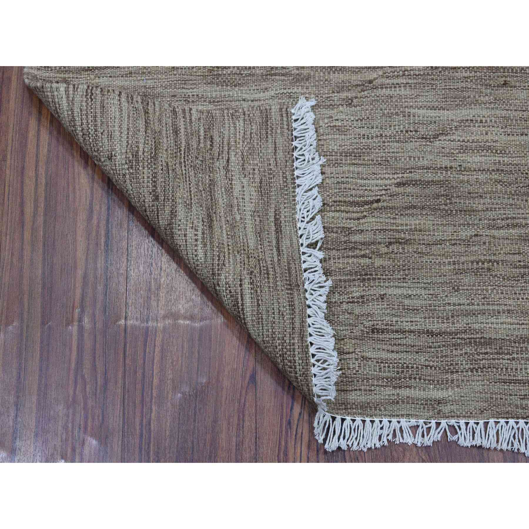 2-9 x3-8  Natural Shades Reversible Kilim Pure Wool Hand Woven Oriental Rug 