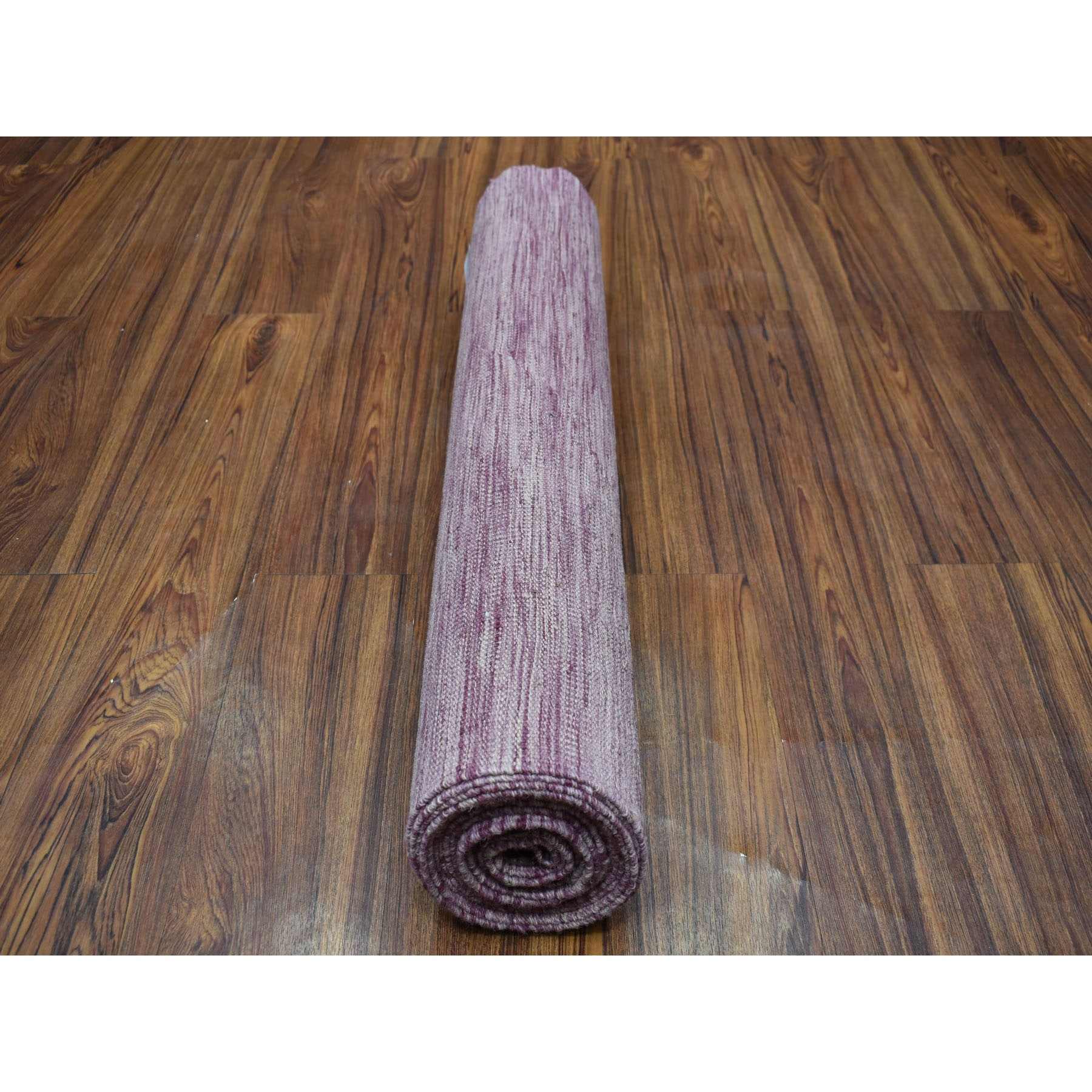 2-8 x16- Lavender Shades Reversible Kilim Pure Wool Hand Woven XL Runner Oriental Rug 