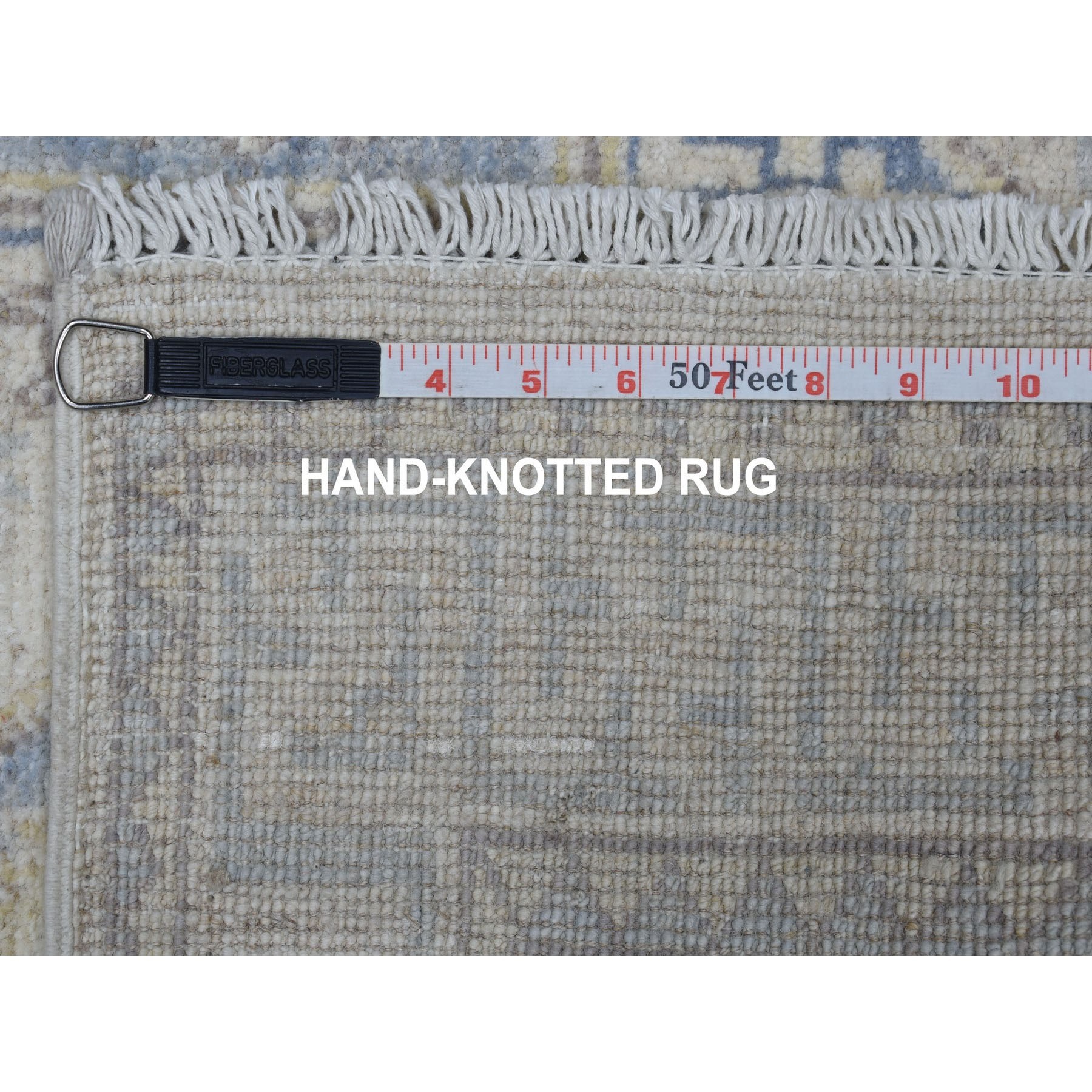 2-7 x26-5  White Wash Peshawar Khotan Design Pure Wool Hand Knotted XL Runner Orientals Rug 