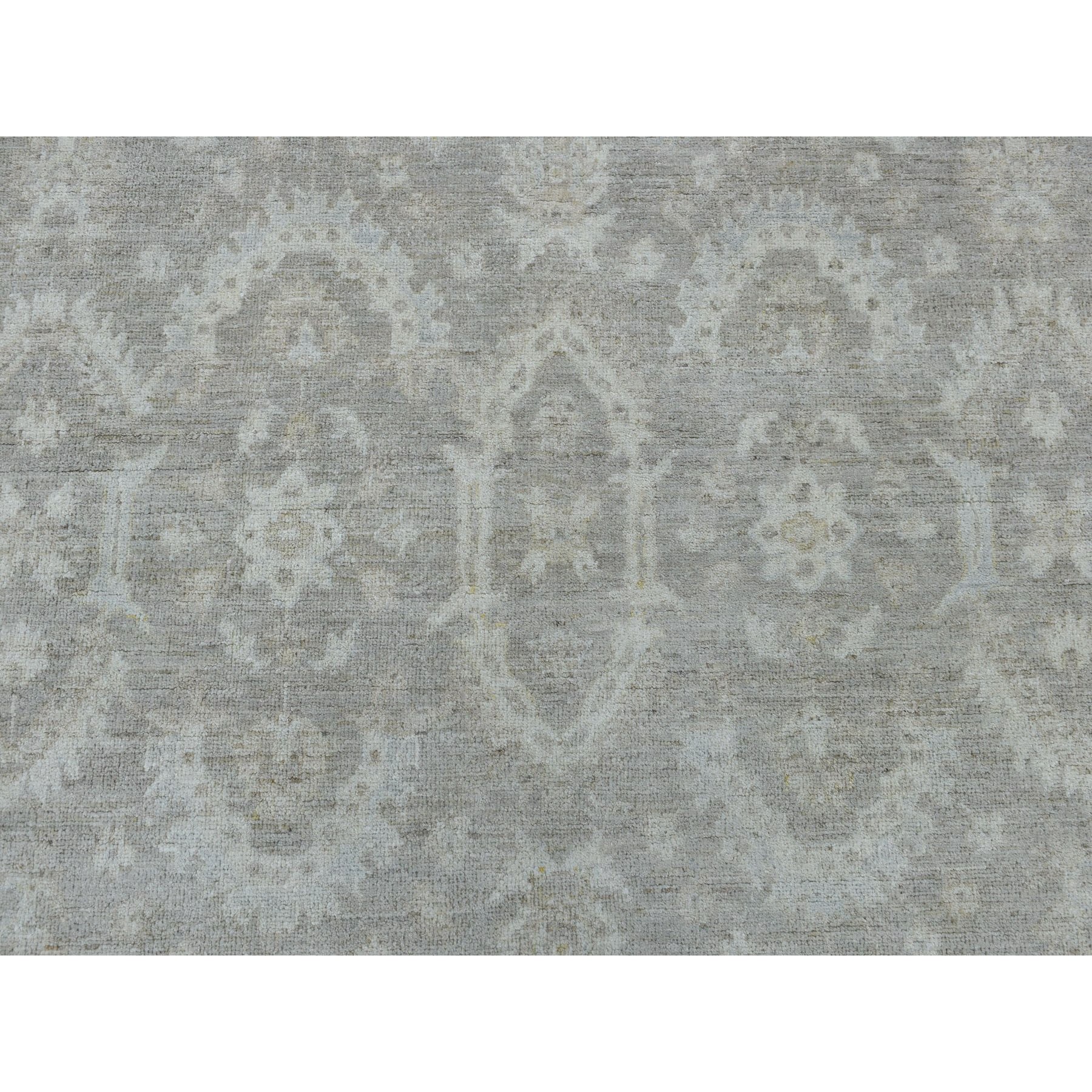 8-1 x9-10  White Wash Peshawar Mahal Design Pure Wool Hand Knotted Oriental Rug 