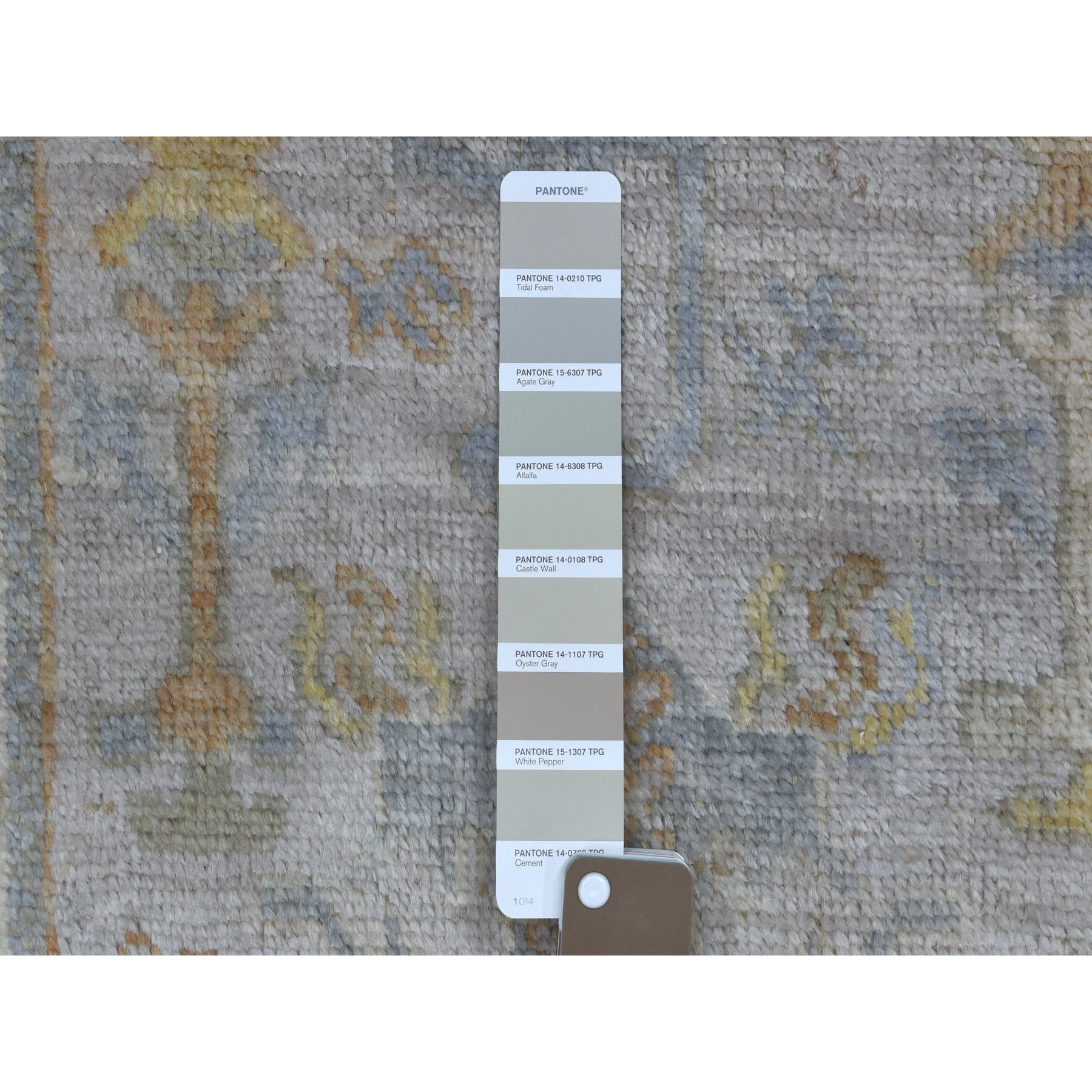 2-10 x19-1  Gray Angora Oushak With Soft Velvety Wool XL Runner Hand Knotted Oriental Rug 