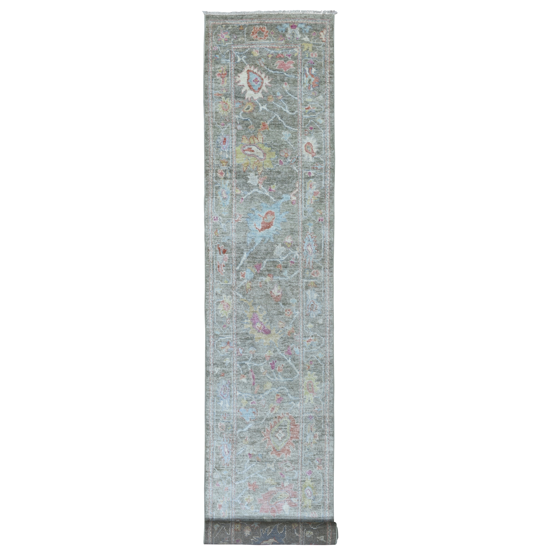 Agra And Turkish Collection Hand Knotted Grey Rug No: 1112600