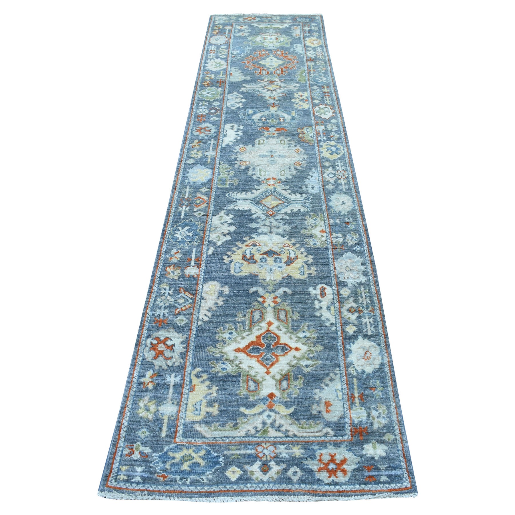 Agra And Turkish Collection Hand Knotted Grey Rug No: 1112614
