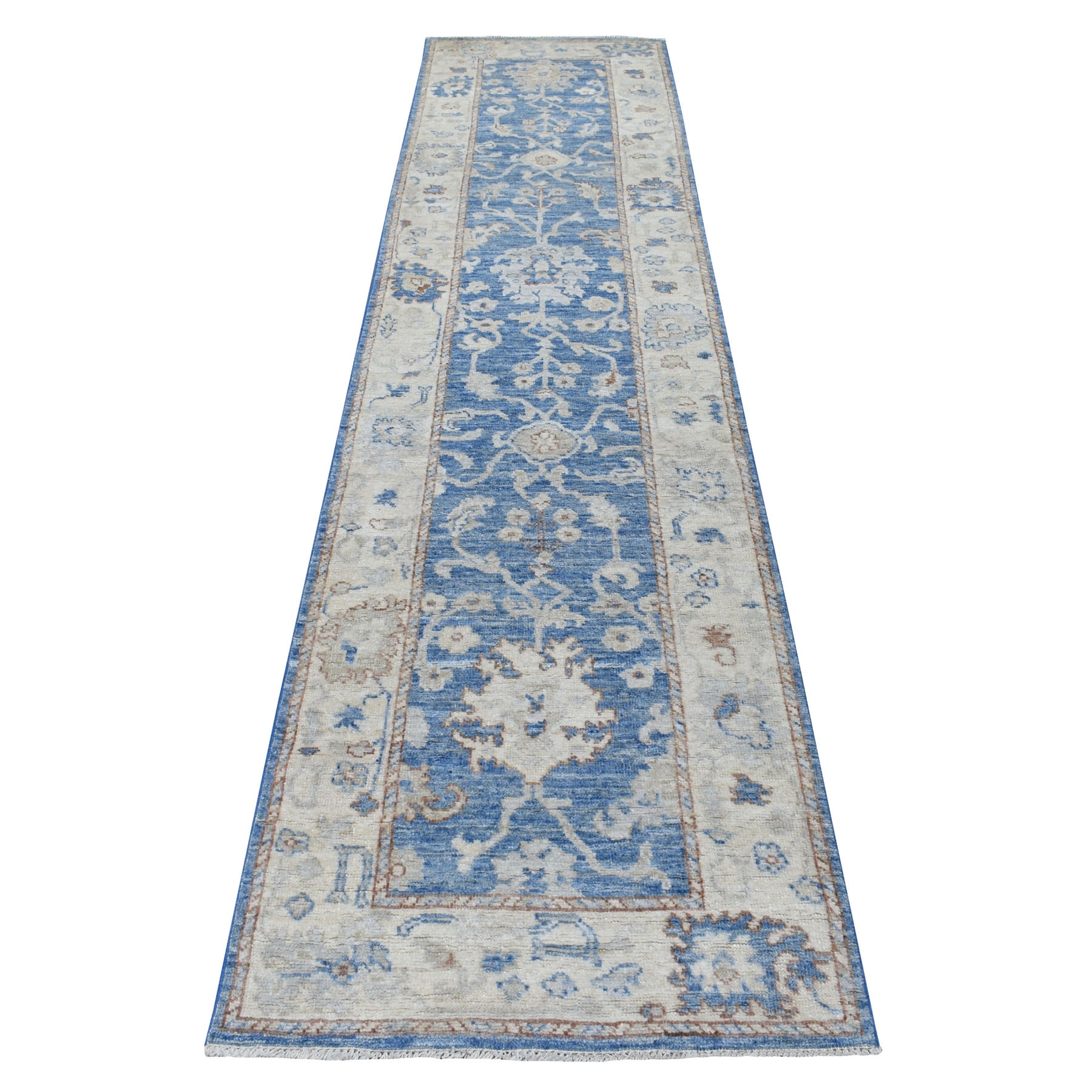 Agra And Turkish Collection Hand Knotted Blue Rug No: 1112694