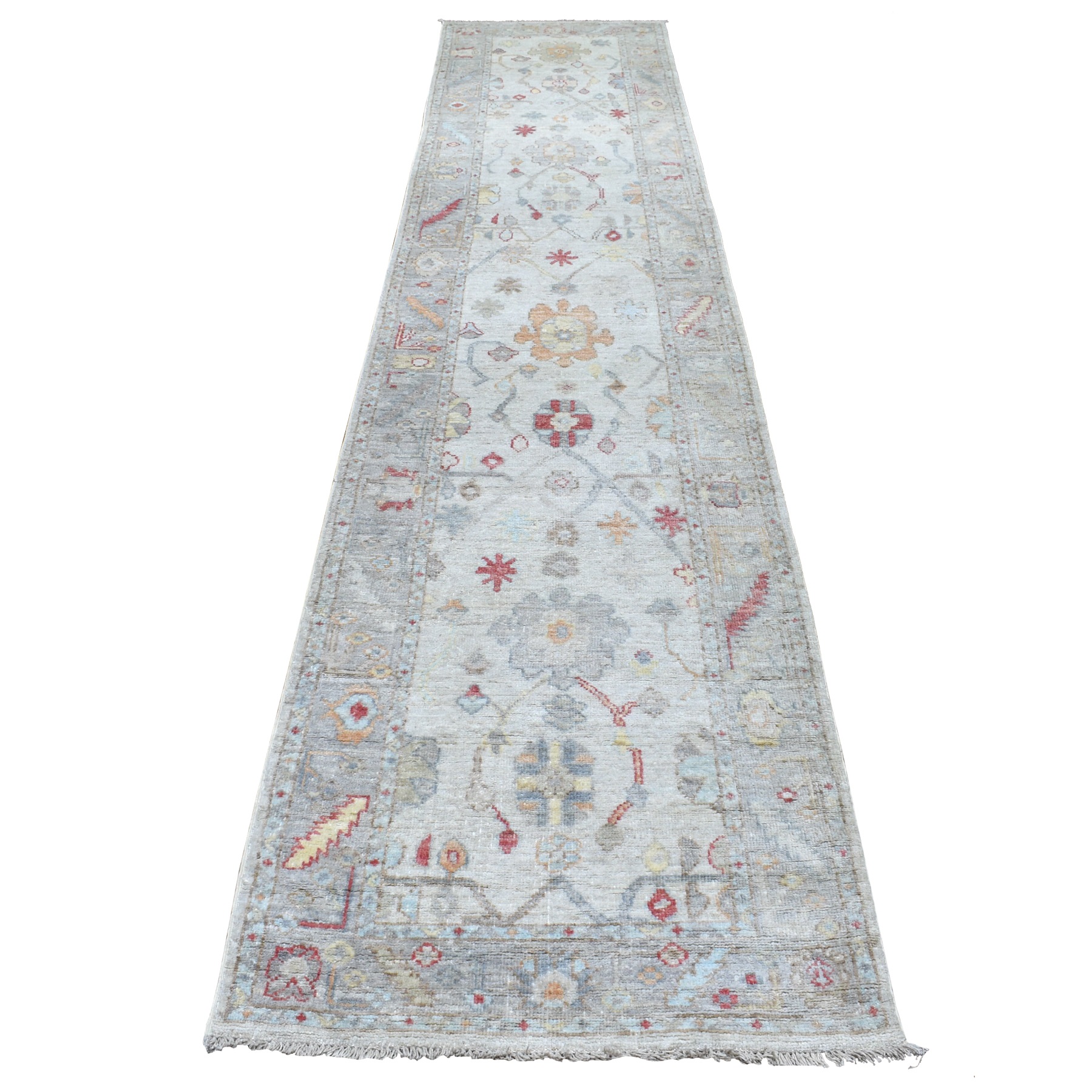 Agra And Turkish Collection Hand Knotted Grey Rug No: 1112702
