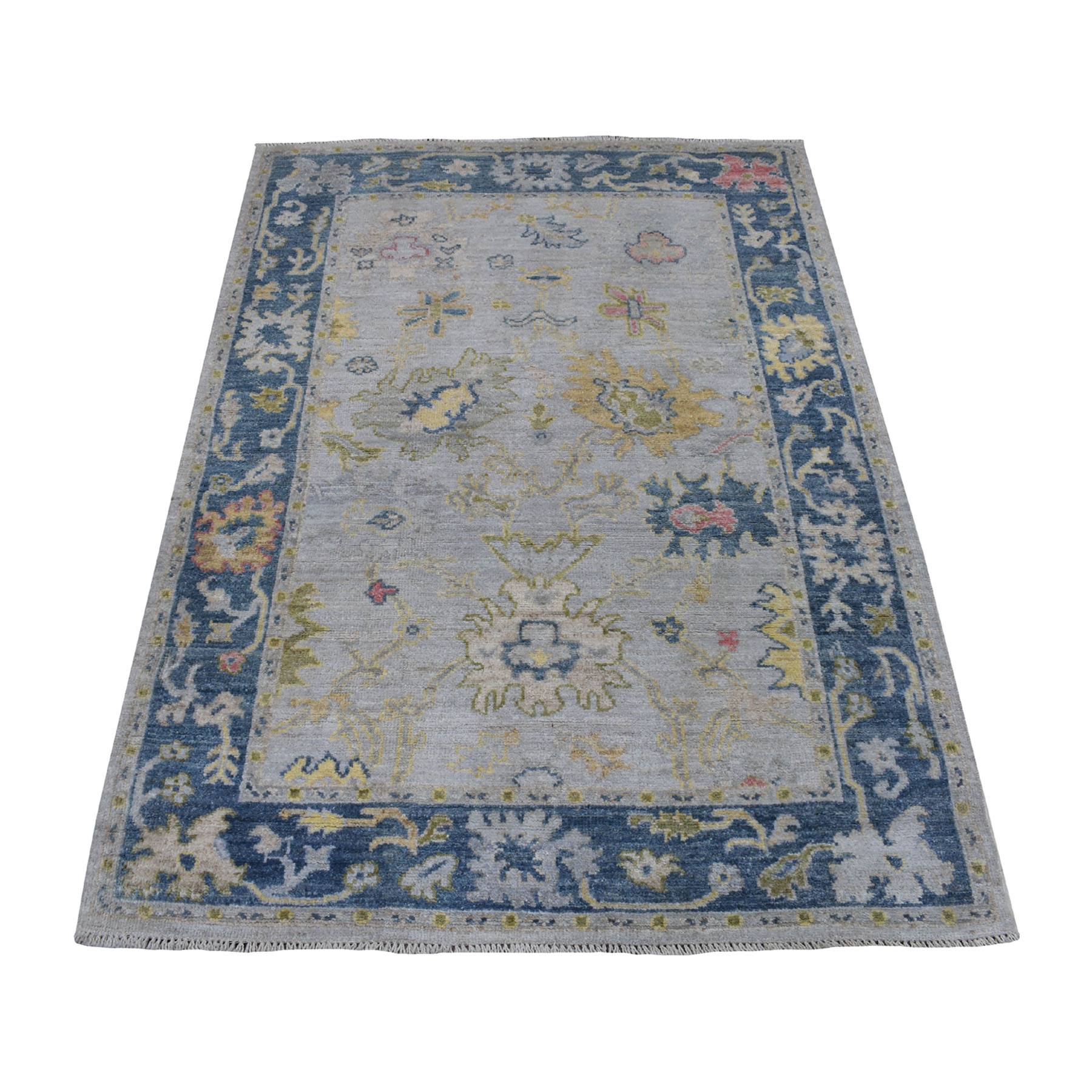 Agra And Turkish Collection Hand Knotted Grey Rug No: 1112726