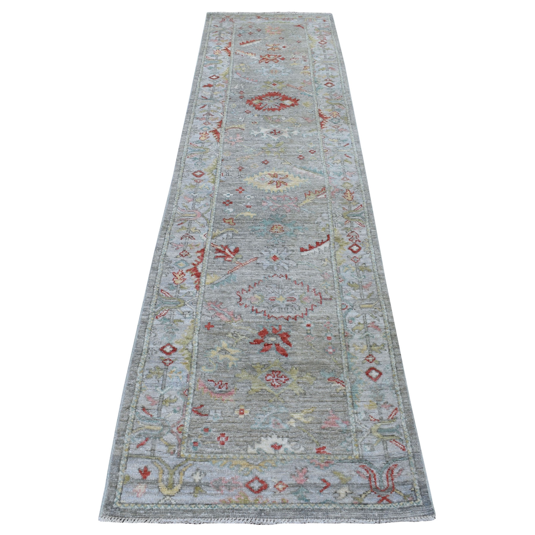 Agra And Turkish Collection Hand Knotted Grey Rug No: 1112768