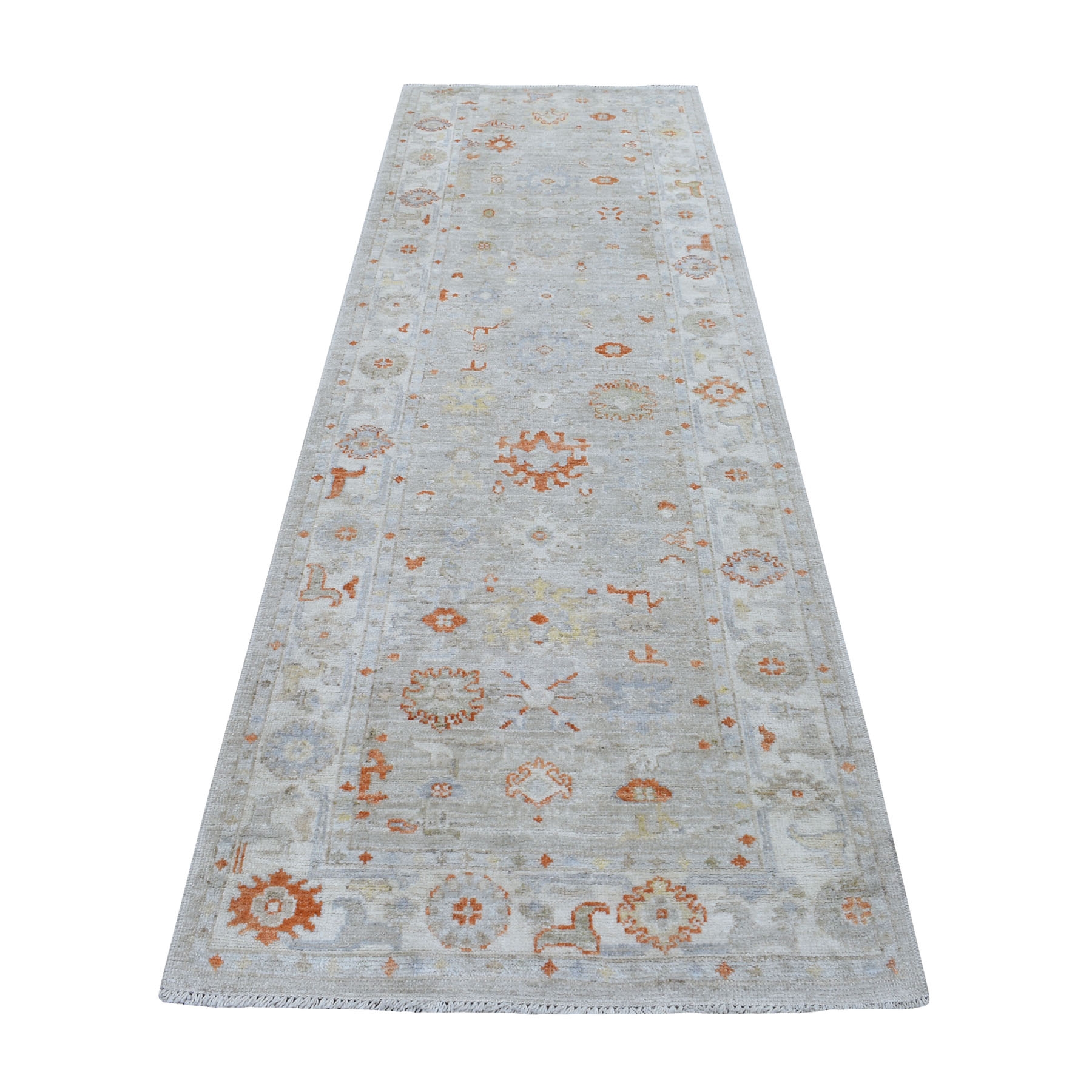 Agra And Turkish Collection Hand Knotted Grey Rug No: 1112822