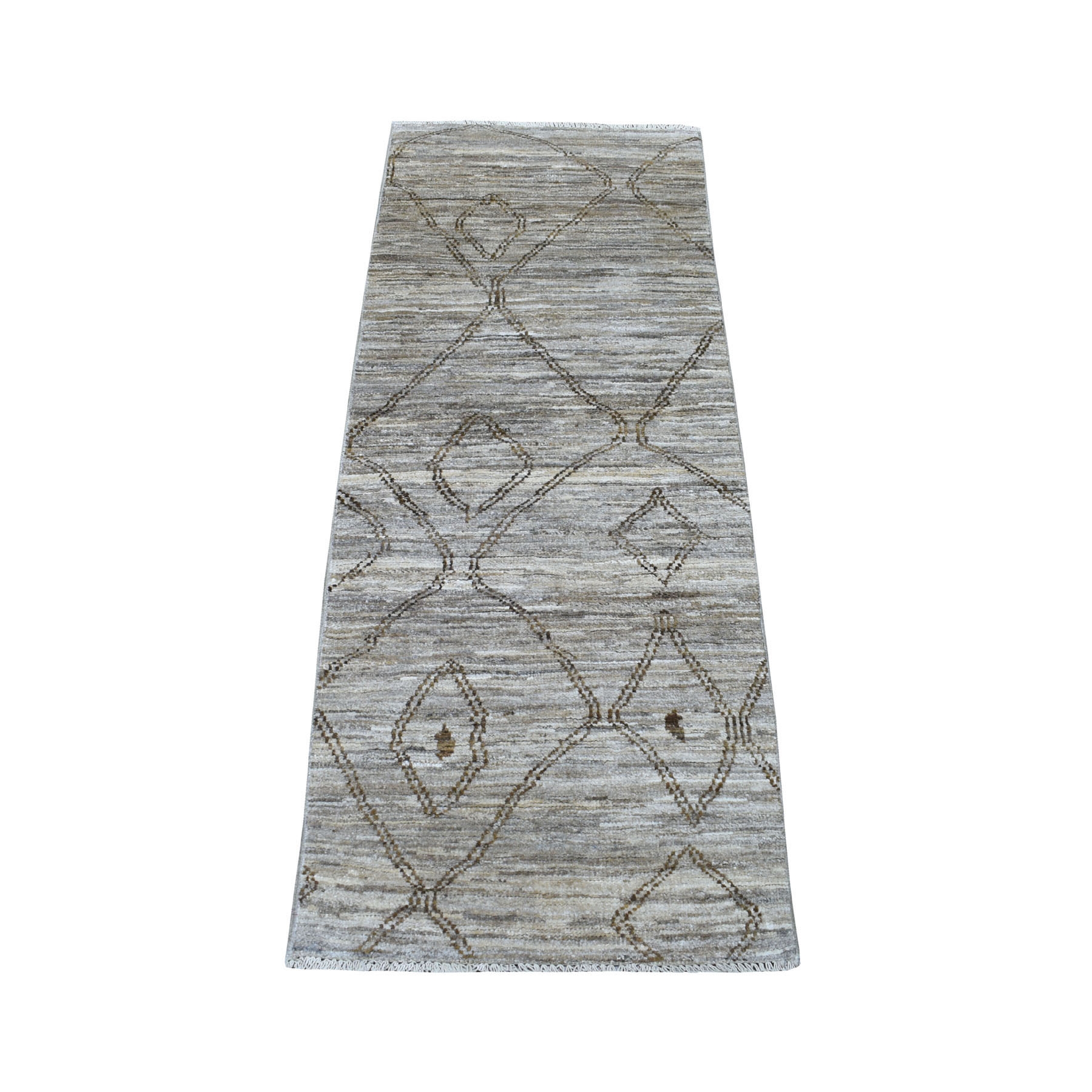 Nomadic And Village Collection Hand Knotted Grey Rug No: 1112832